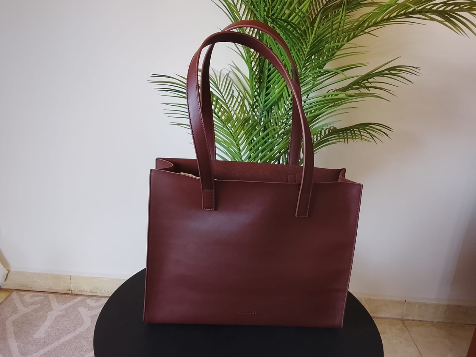 Dark Brown | Large Basic Tote(Zero Waste 🌿)