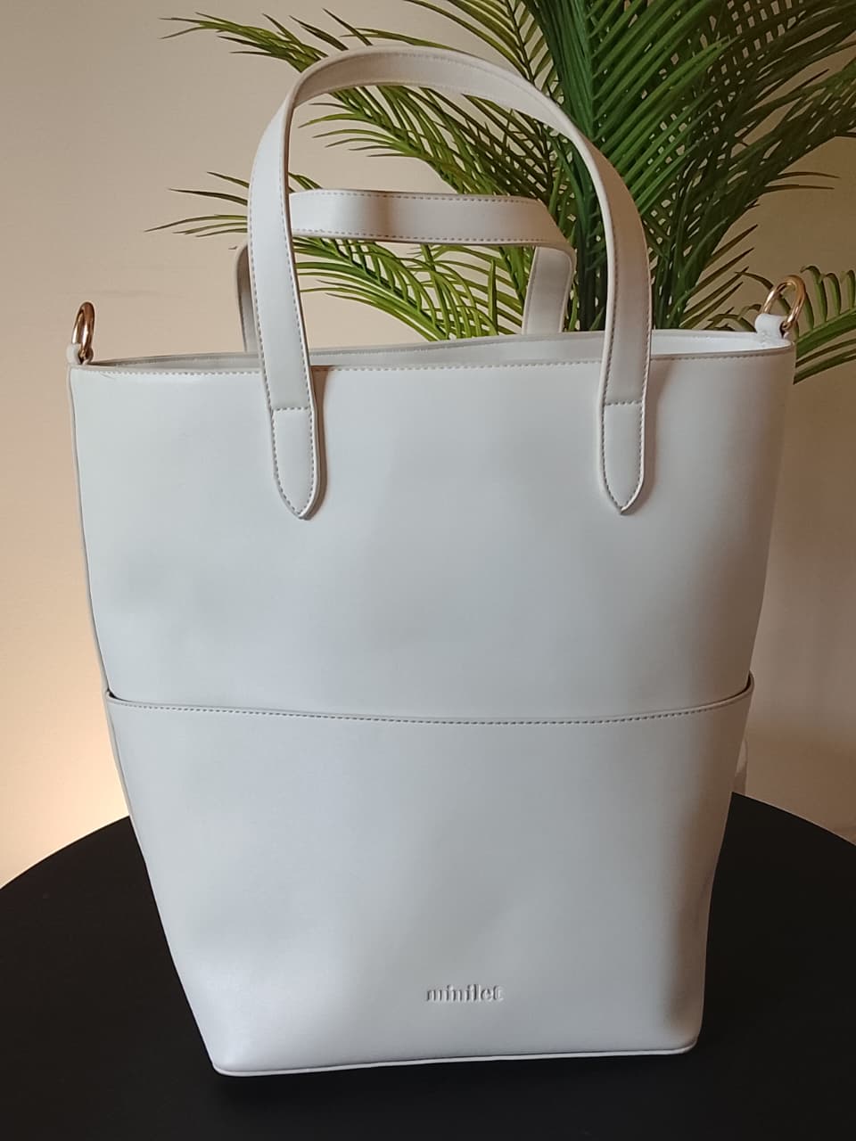 White | Bucket Tote Bag (Zero Waste 🌿)