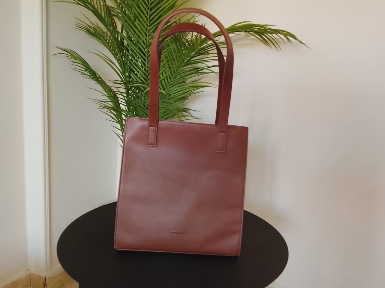 Brown| Basic Tote With a Zipper (Zero Waste 🌿)