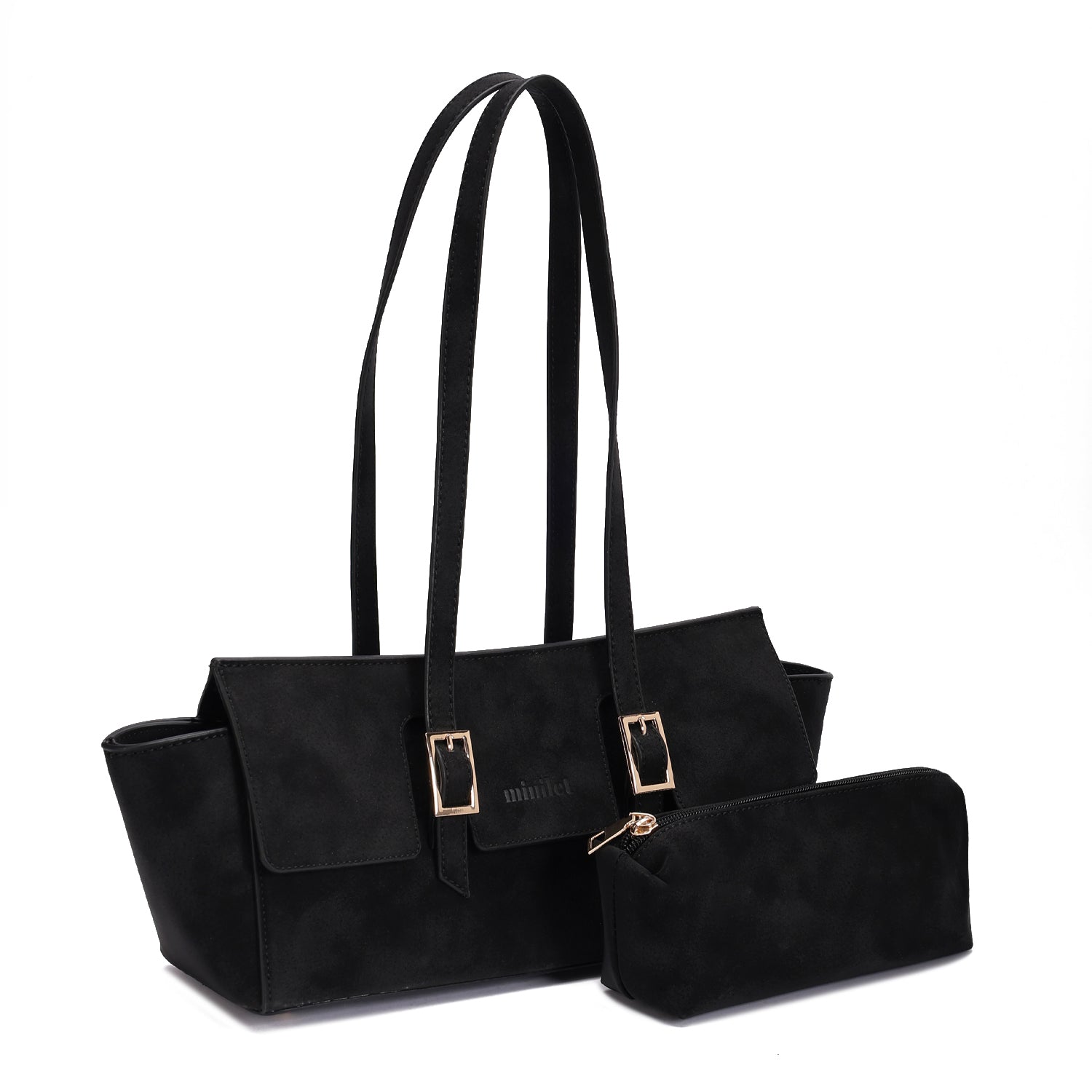 Suede Shoulder Bag in Bag