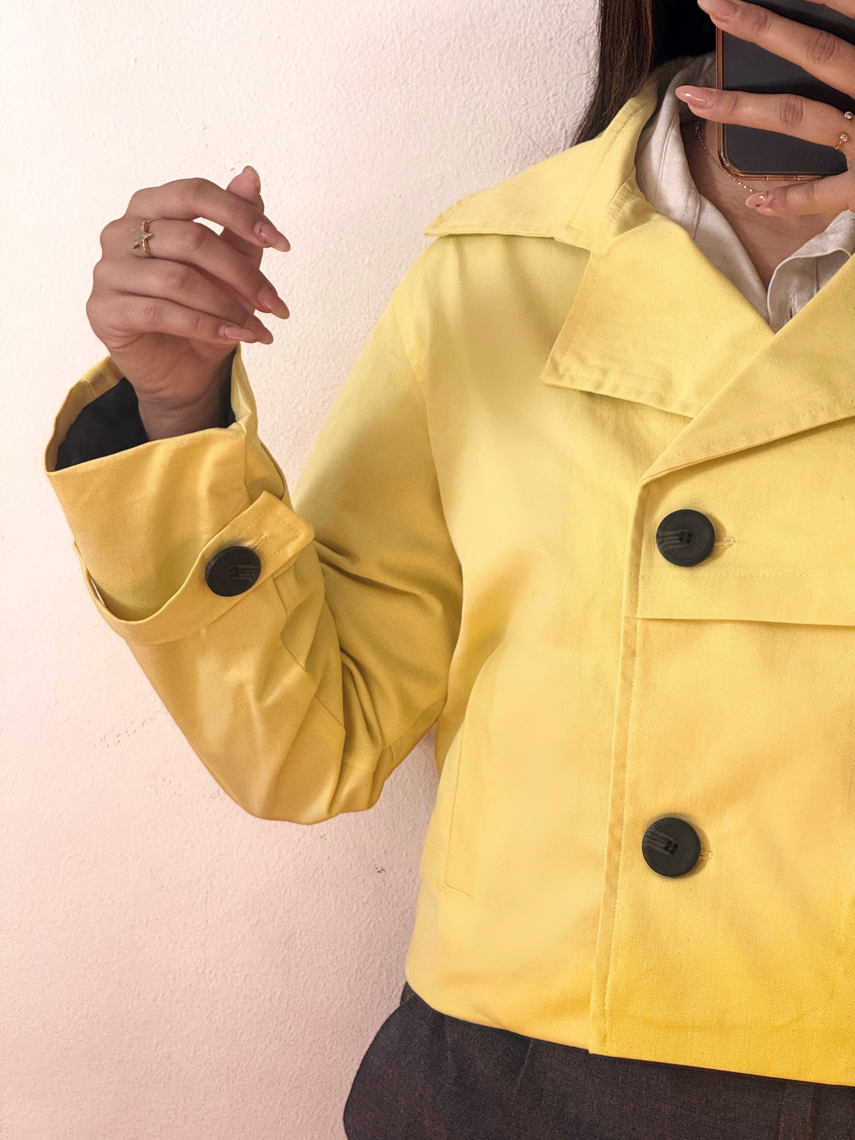 Butter Yellow | Trench Jacket