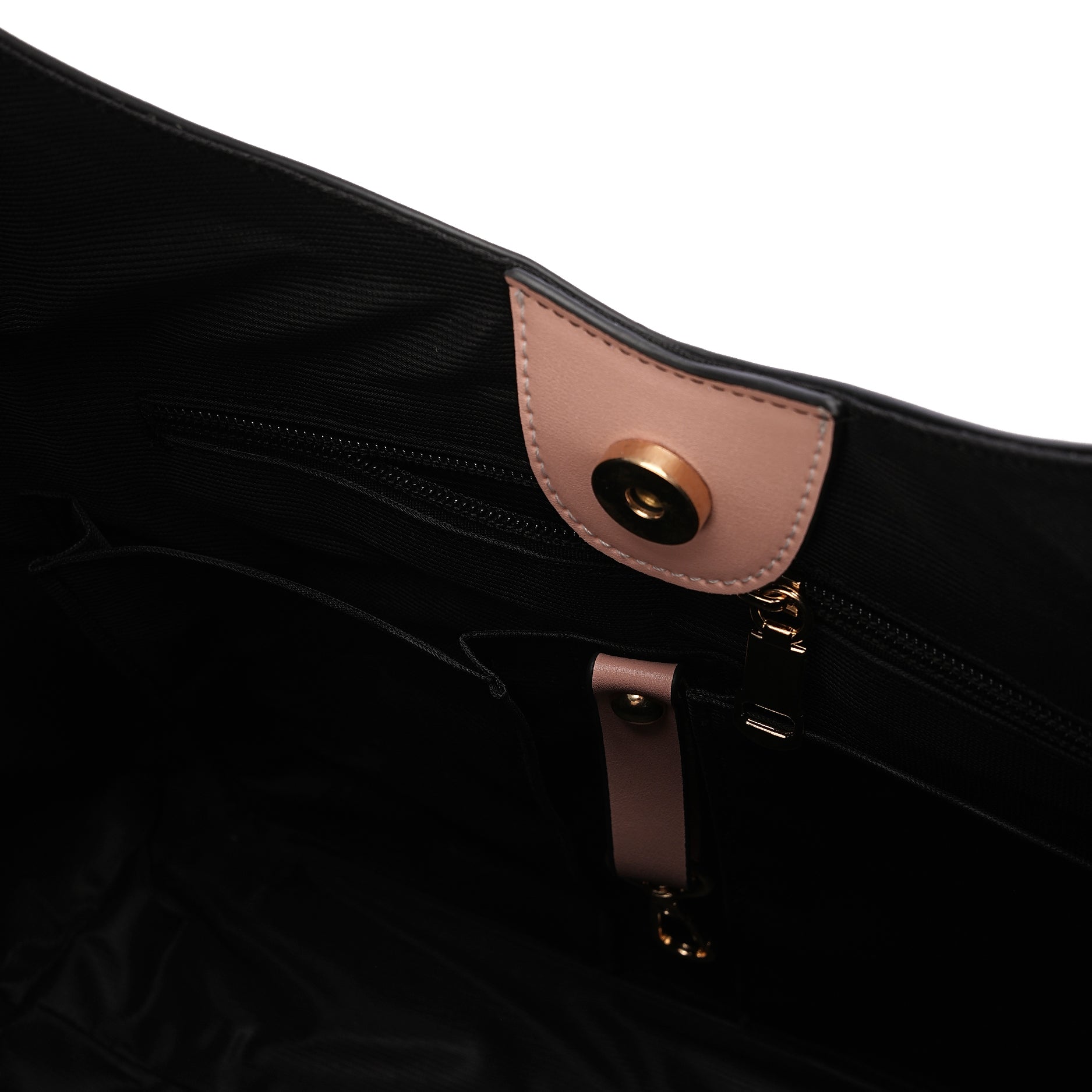 Dust Pink| Leather Bag With Eyelets