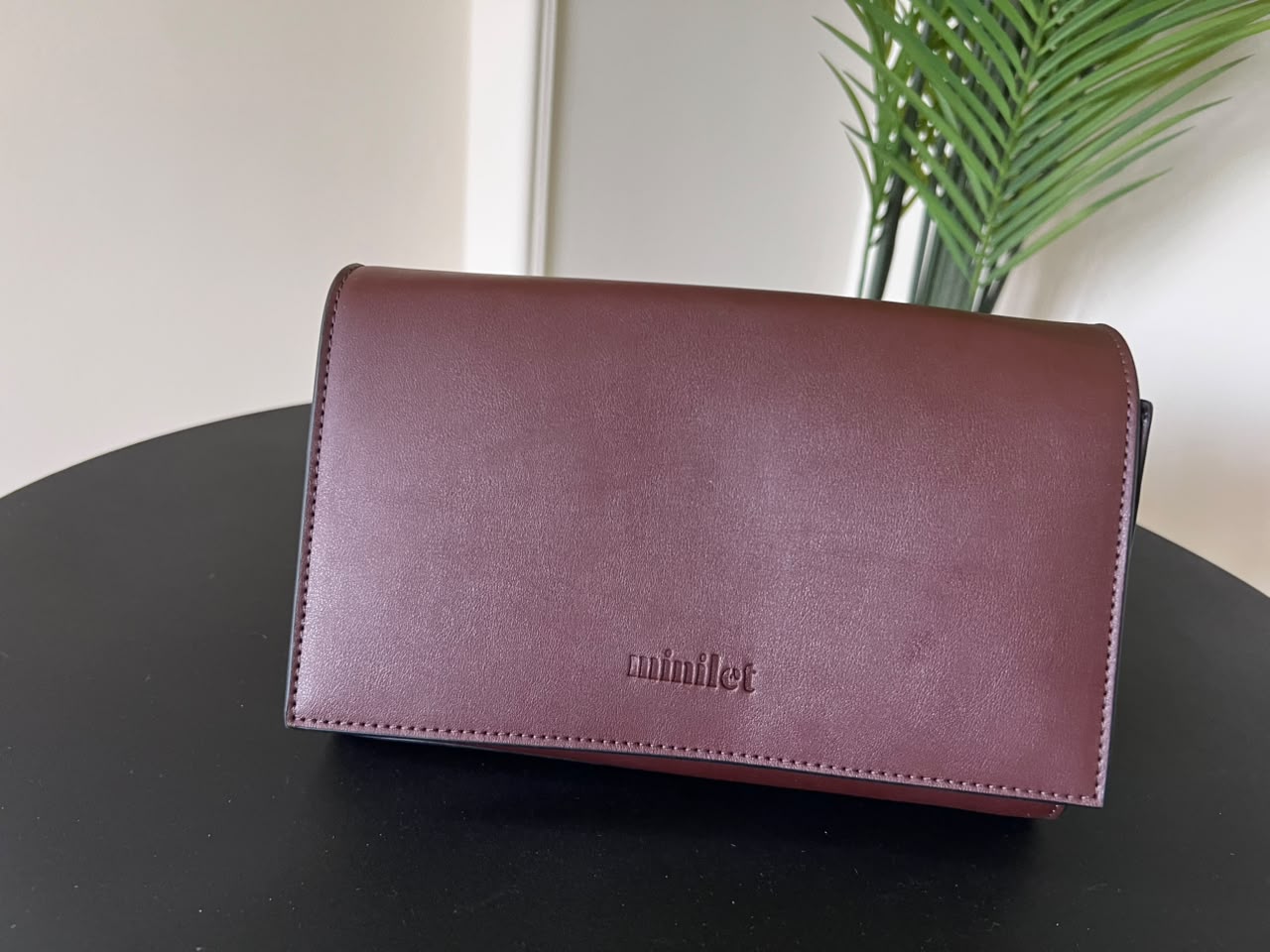 Burgundy | The triangular crossbody Bag| (Zero Waste 🌿)
