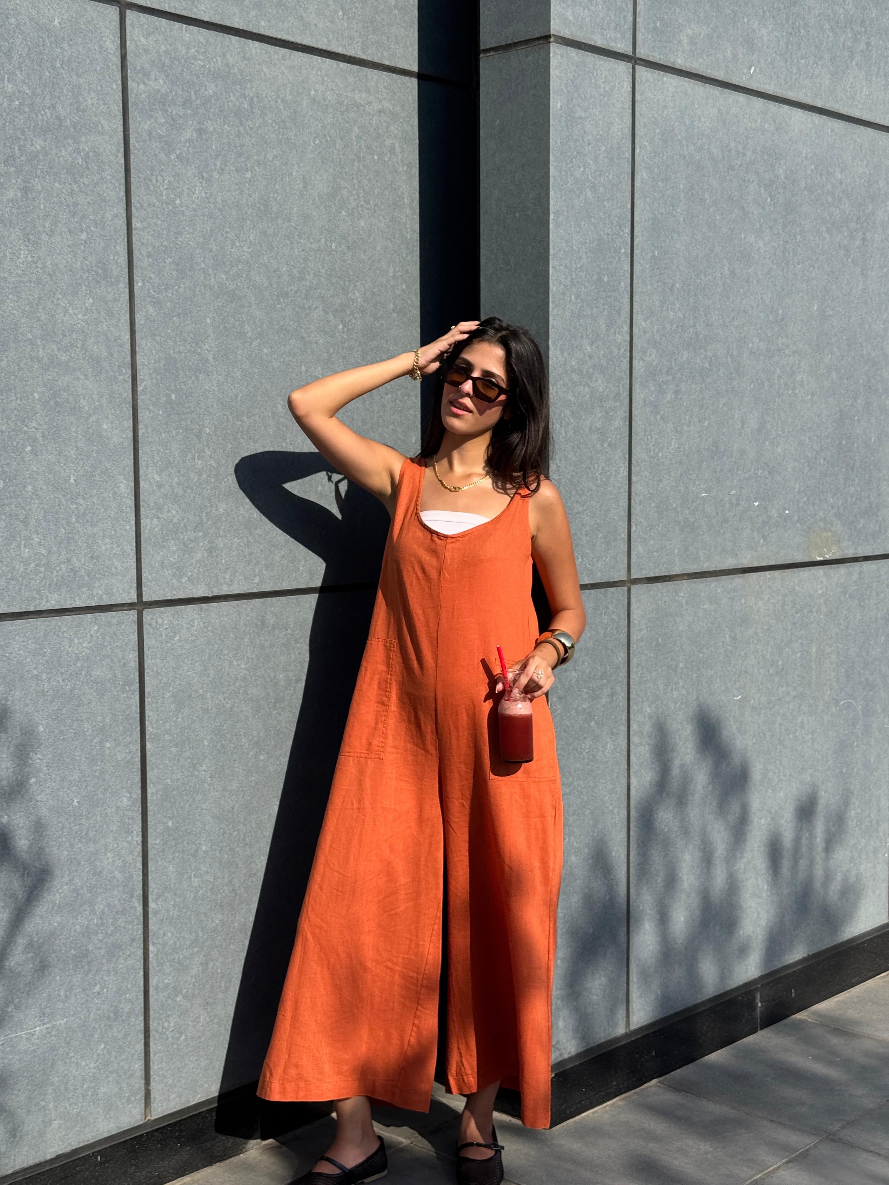 Dark Orange | Jump suit