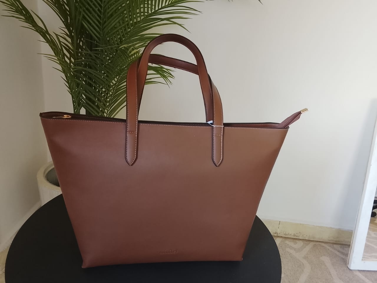 Brown | Zipper Classic Tote (Zero Waste 🌿)