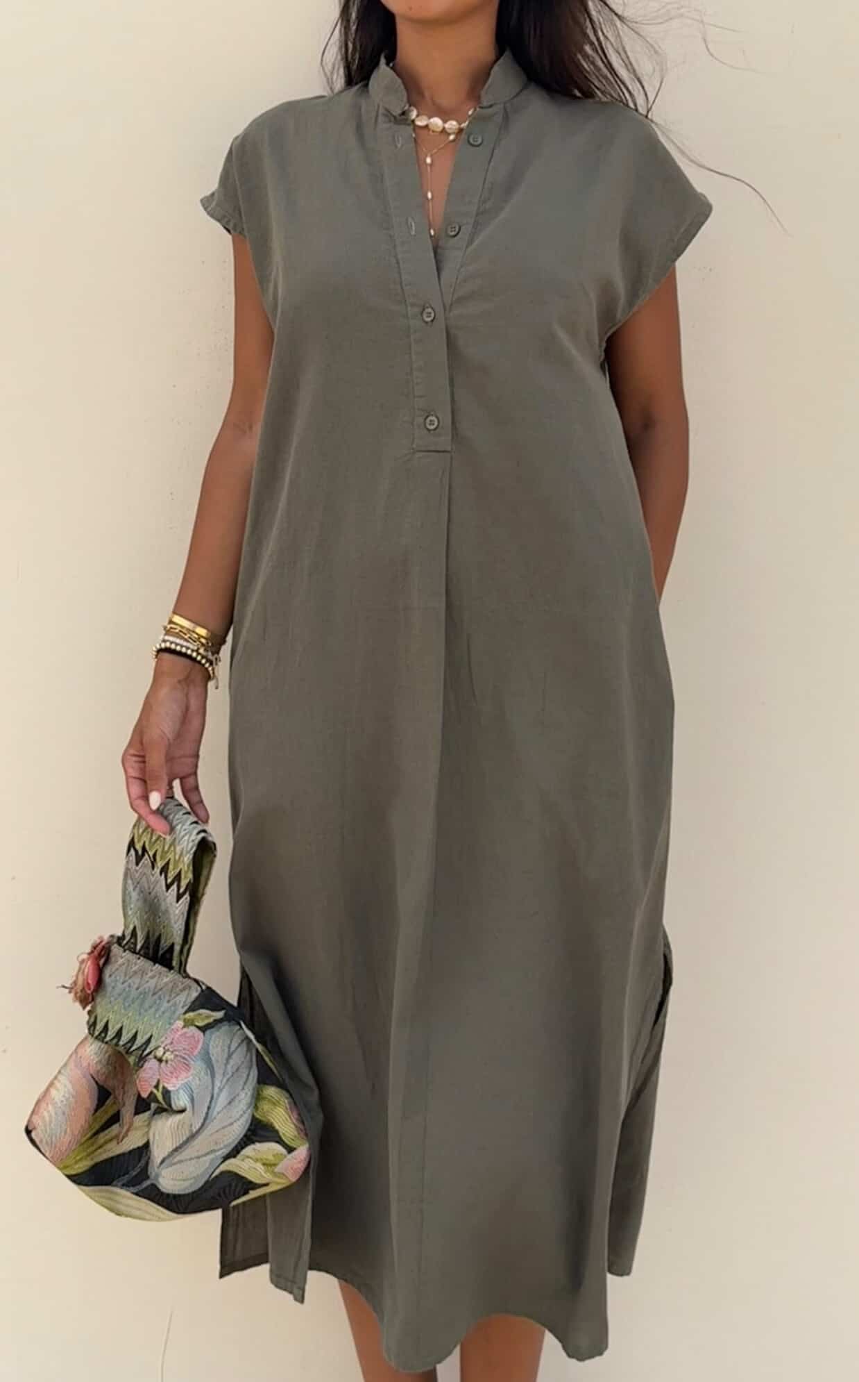 Olive | City Linen Dress