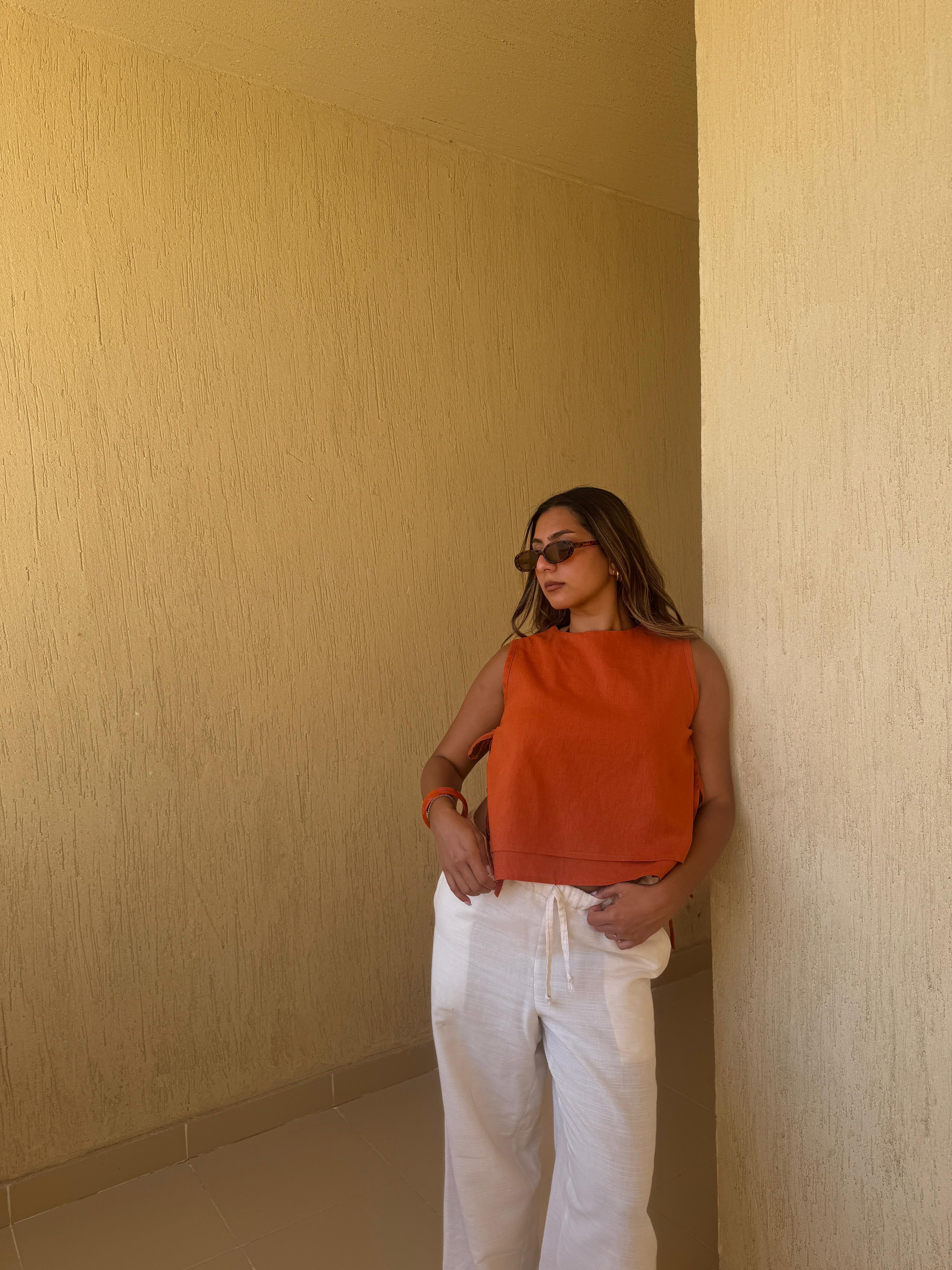 Dark Orange | Side Straps Top