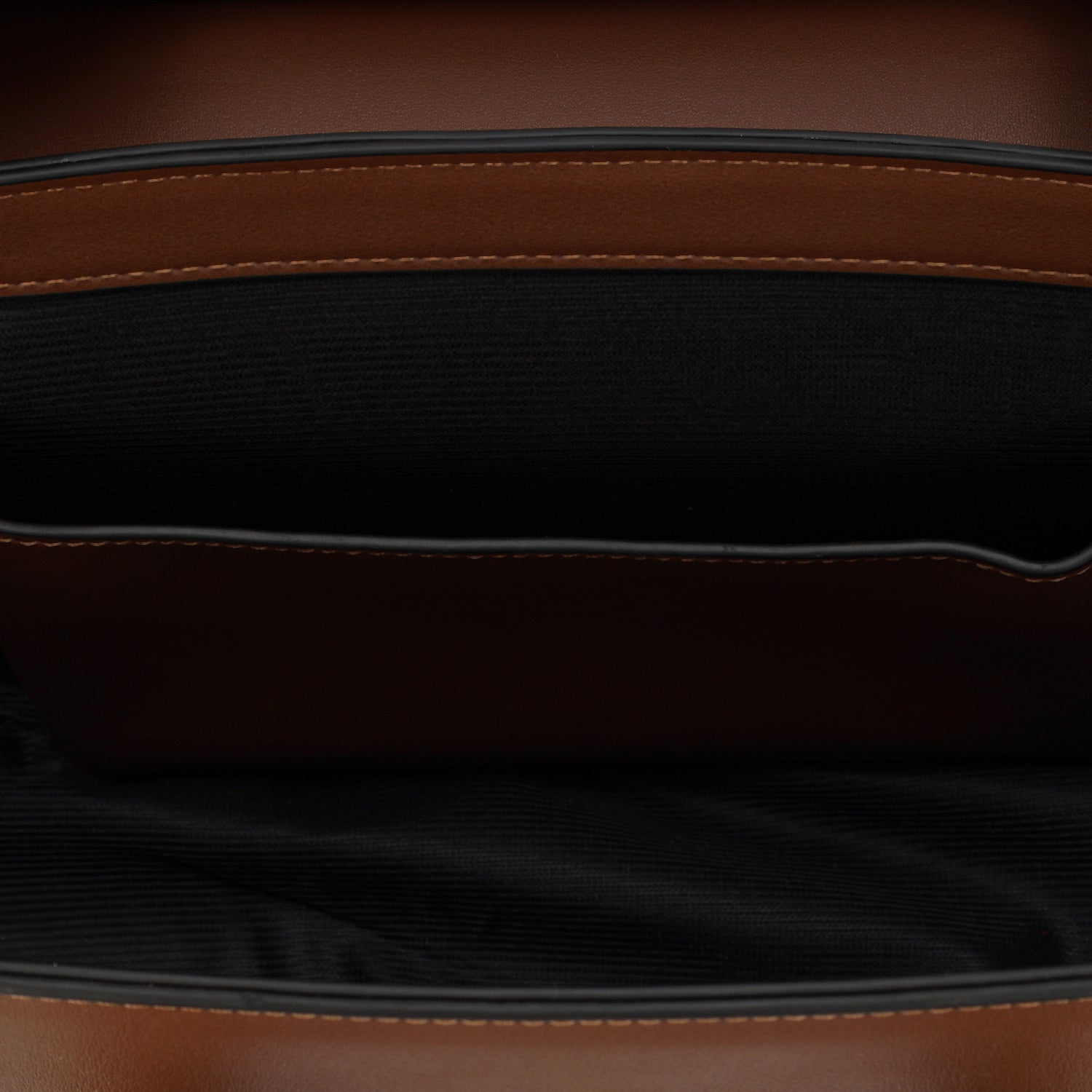 Leather Shoulder Bag in Bag