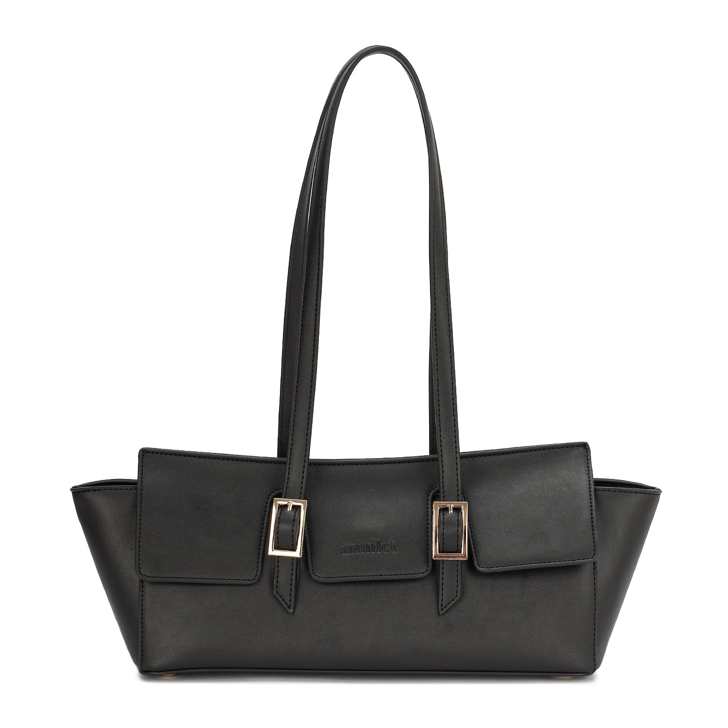 Leather Shoulder Bag in Bag