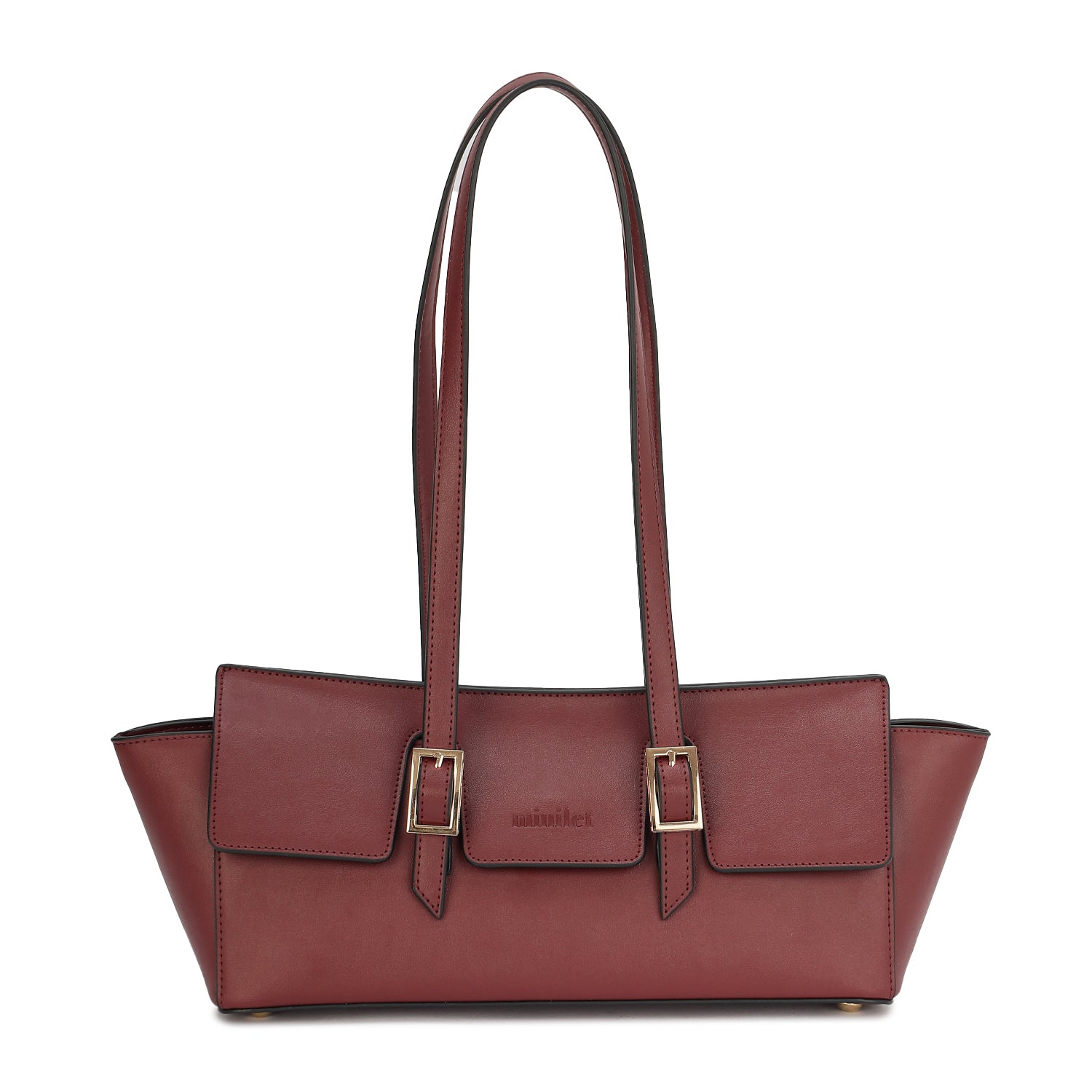 Leather Shoulder Bag in Bag