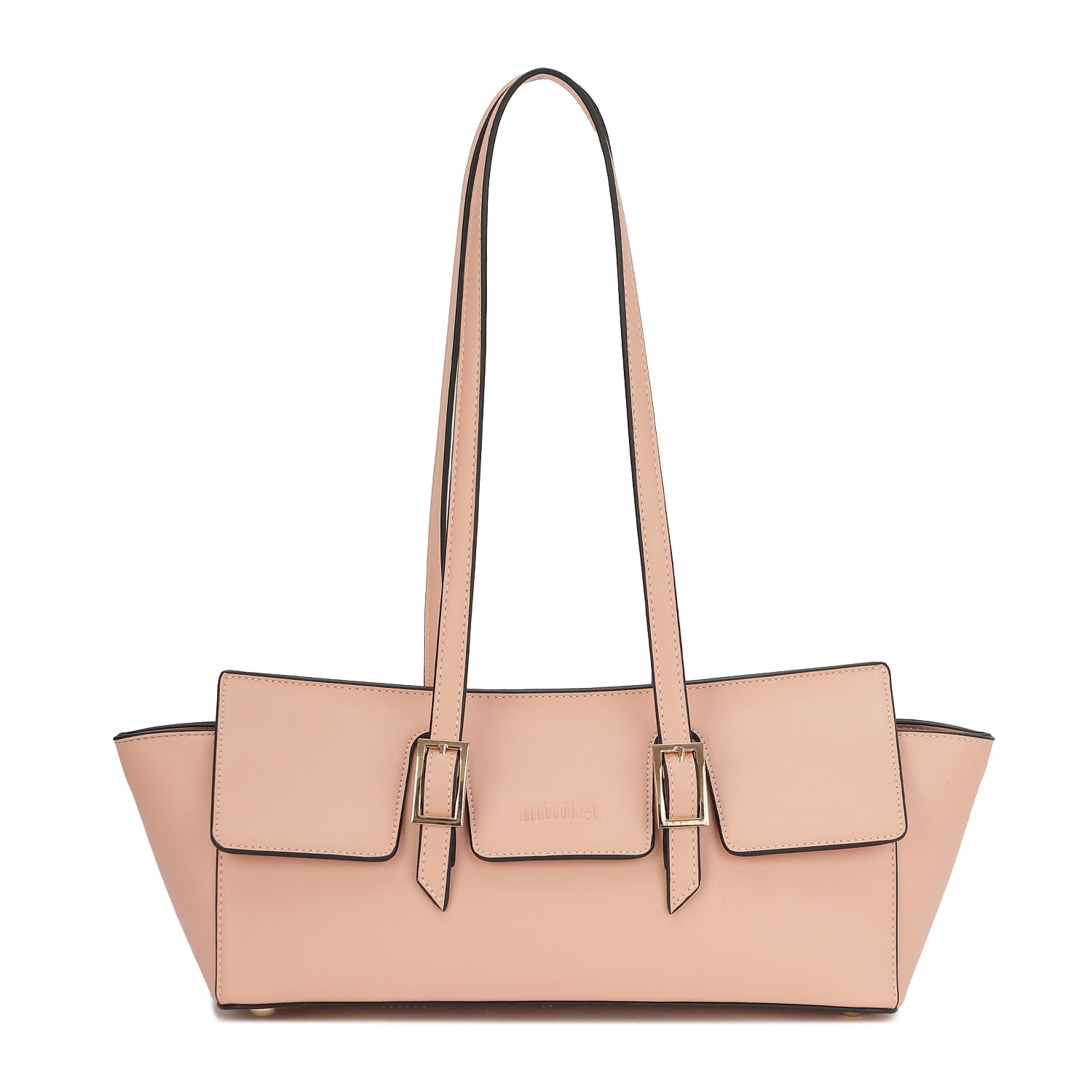 Leather Shoulder Bag in Bag