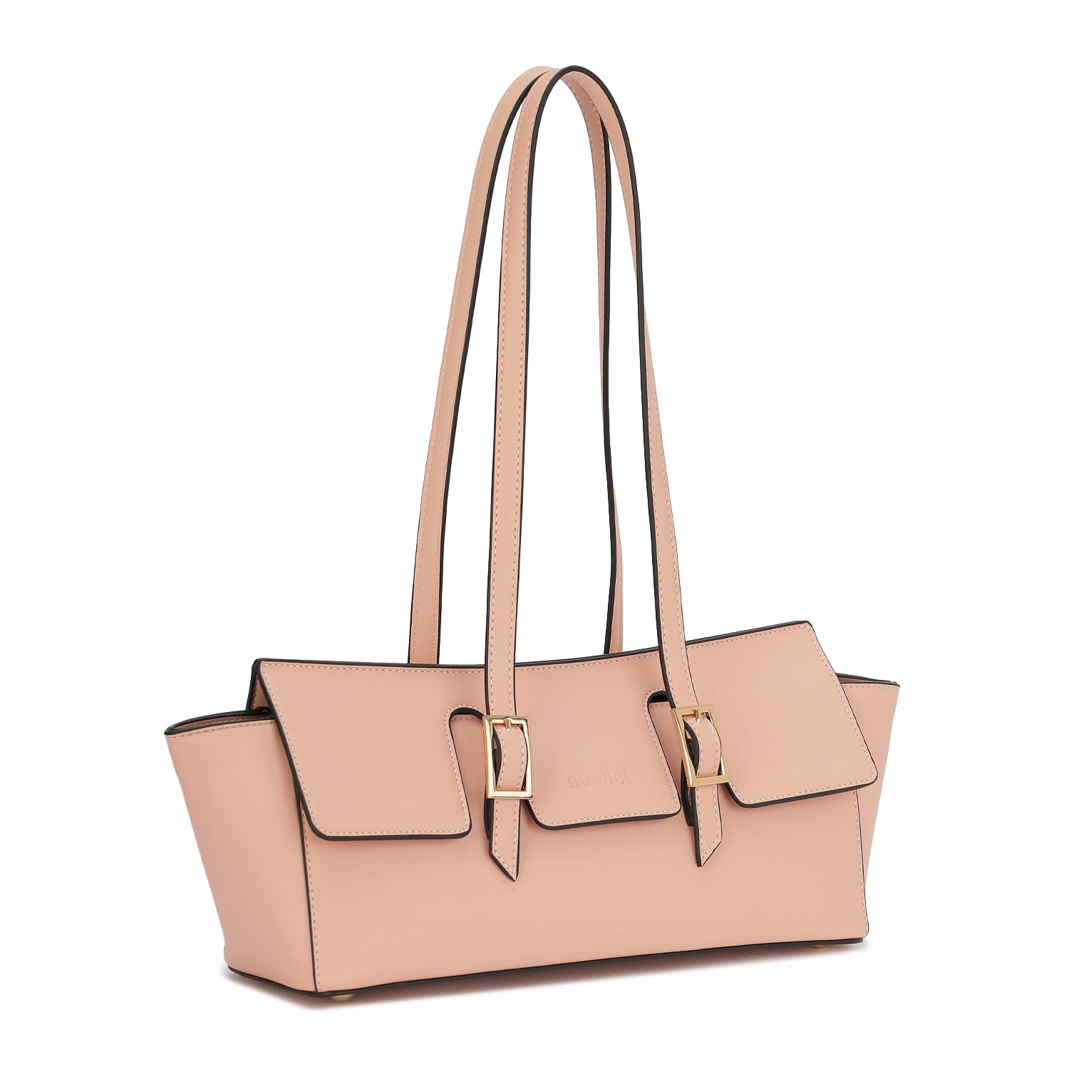 Leather Shoulder Bag in Bag