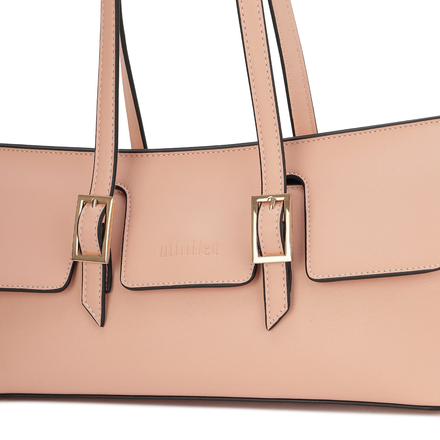 Leather Shoulder Bag in Bag