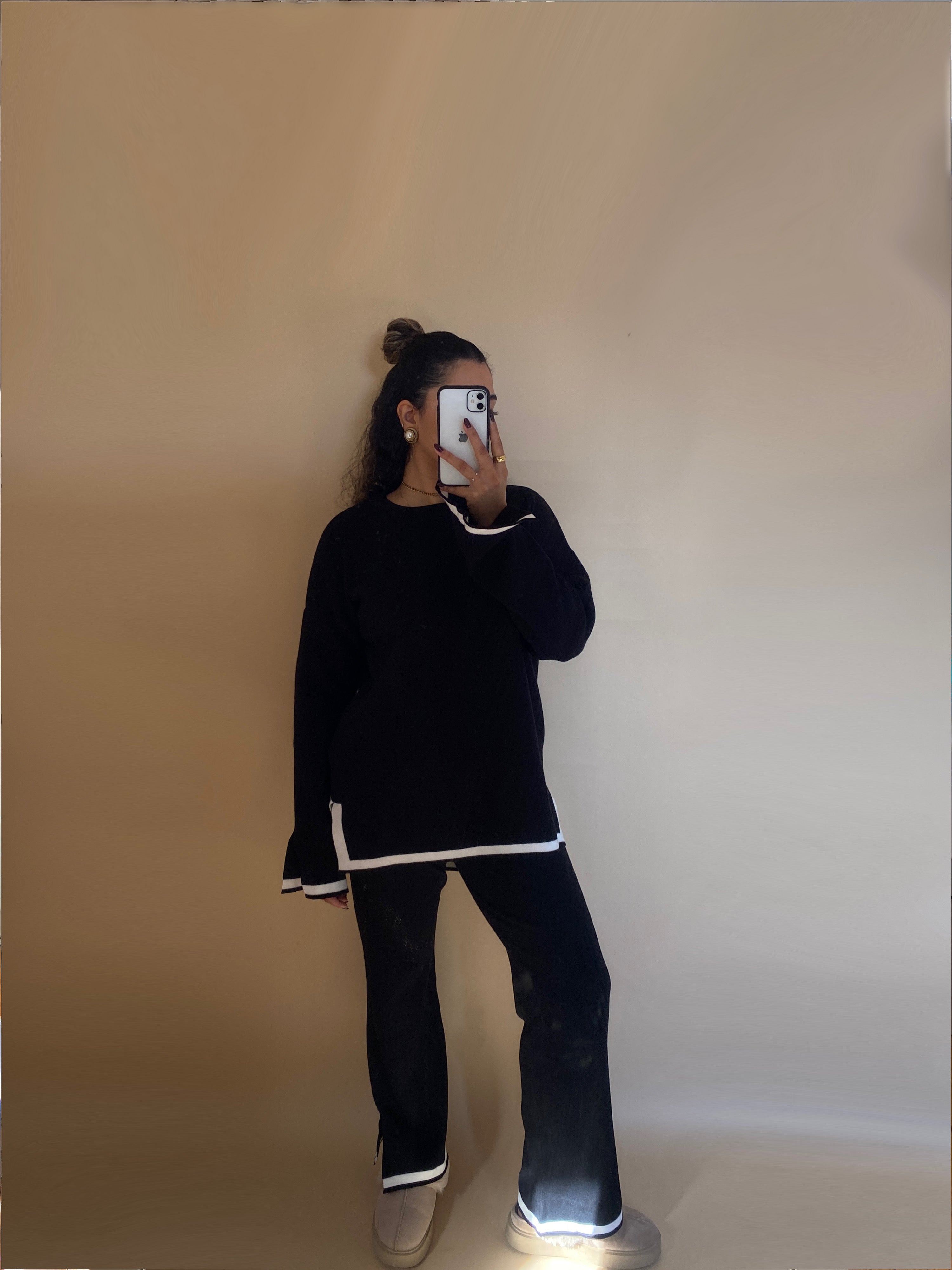 Black x White | knit Set