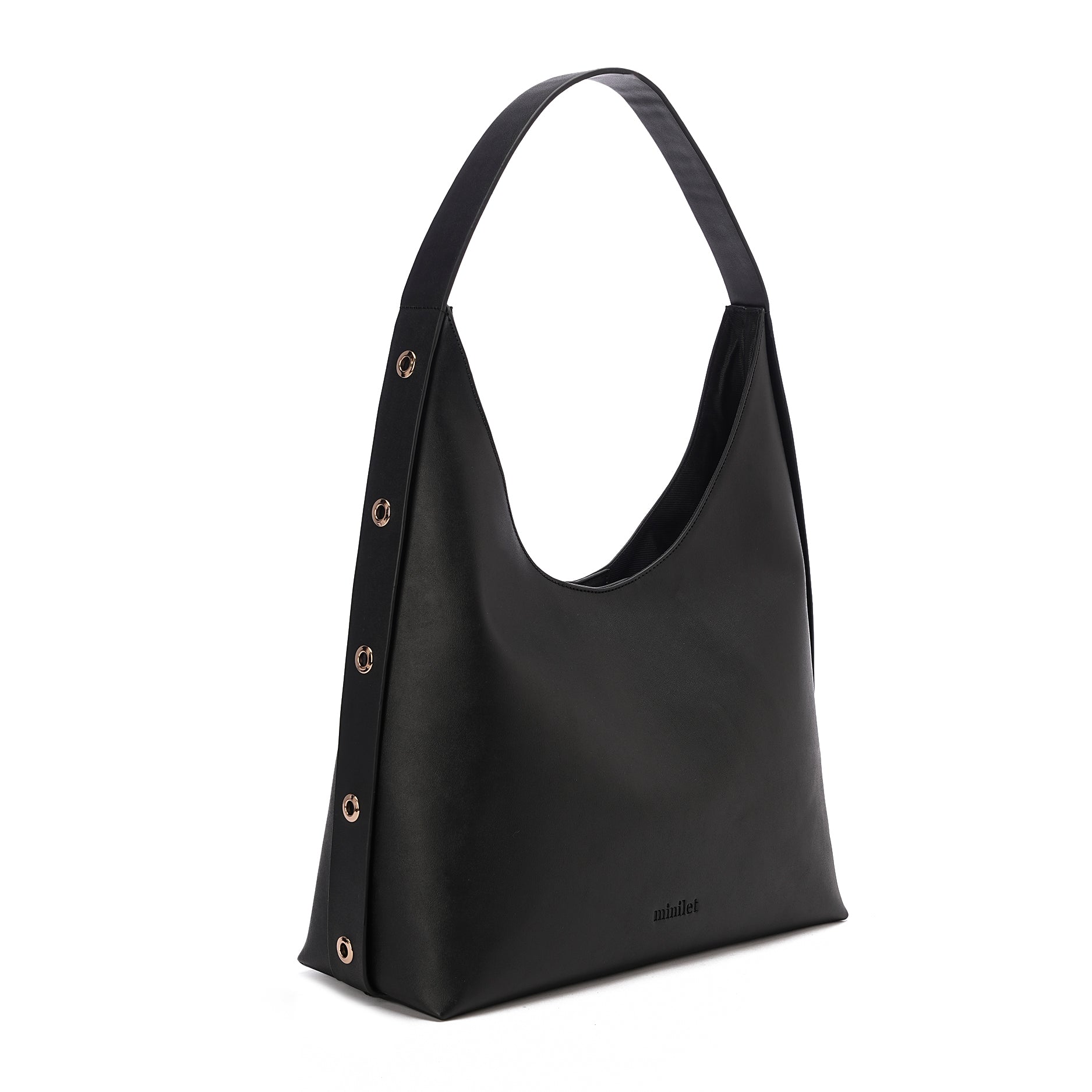 Leather Bag With Eyelets