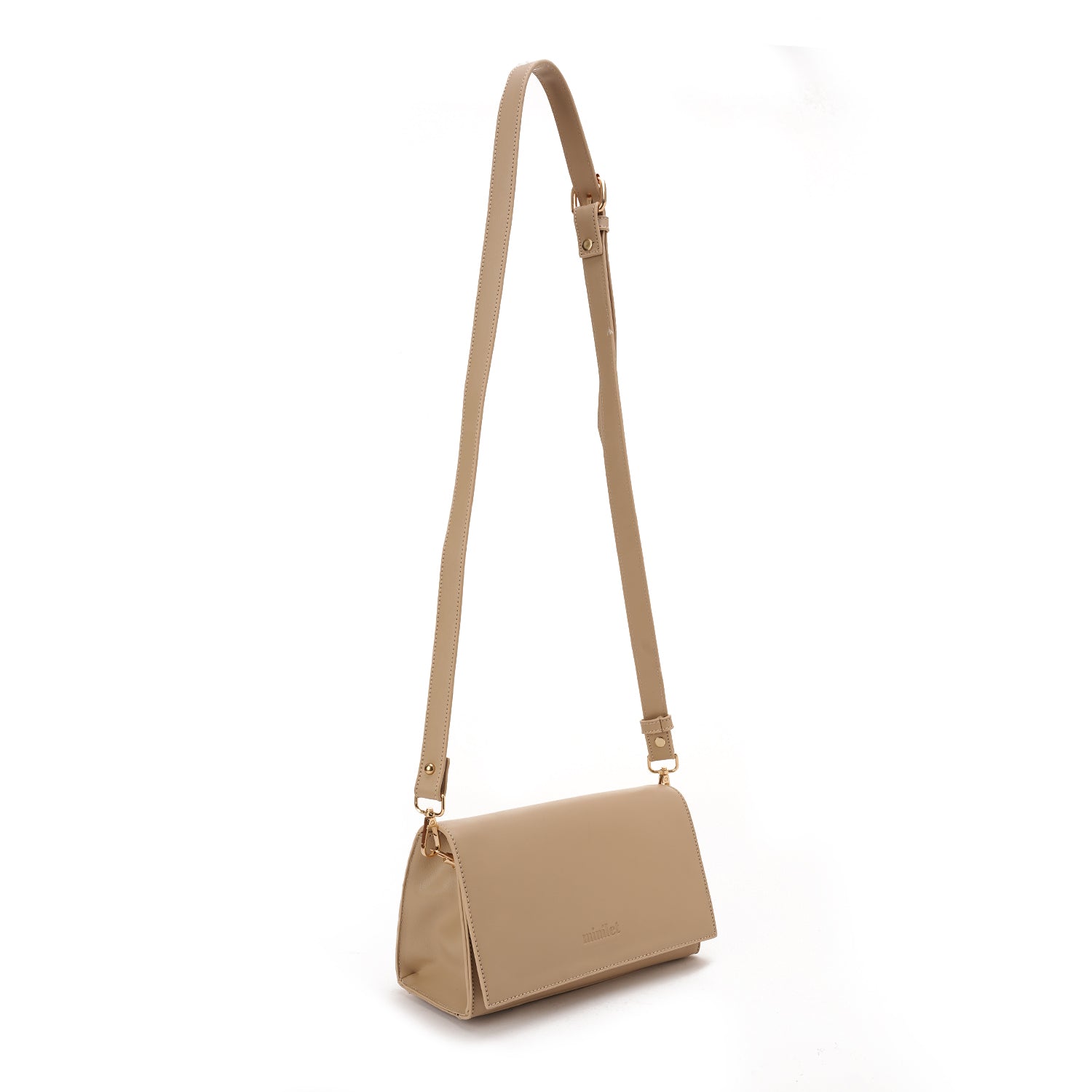 Beige | The triangular crossbody Bag