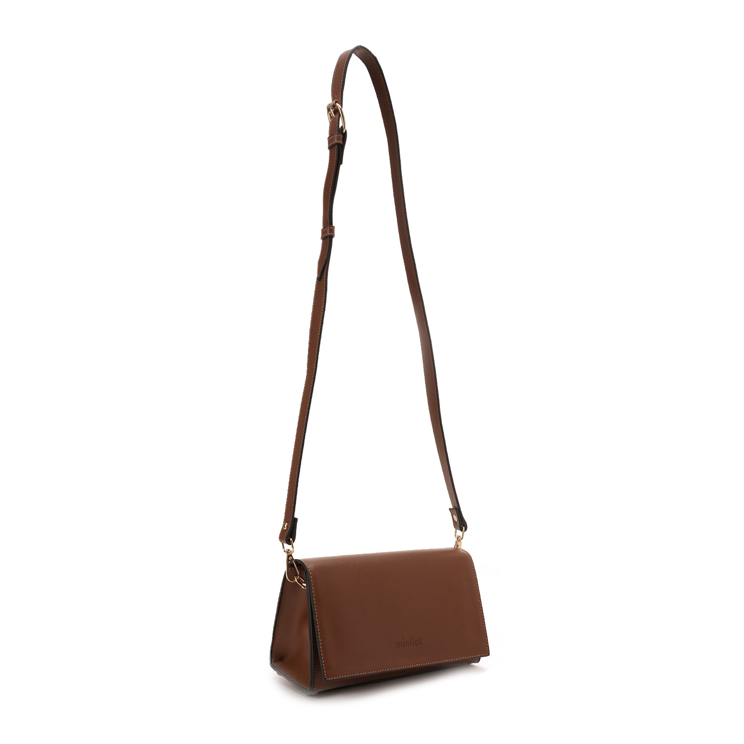 Brown | The triangular crossbody Bag