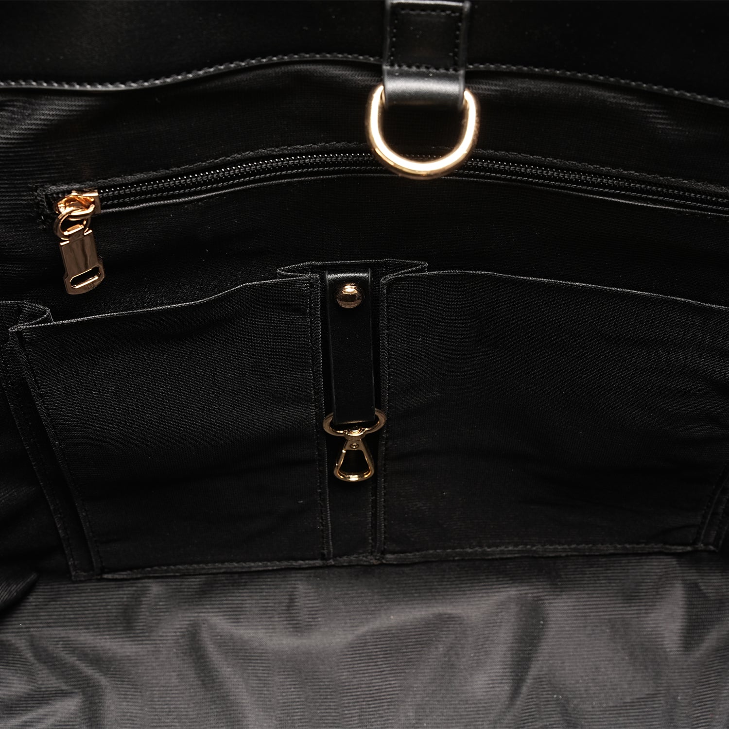 Black X Red | Leather Canvas Bag
