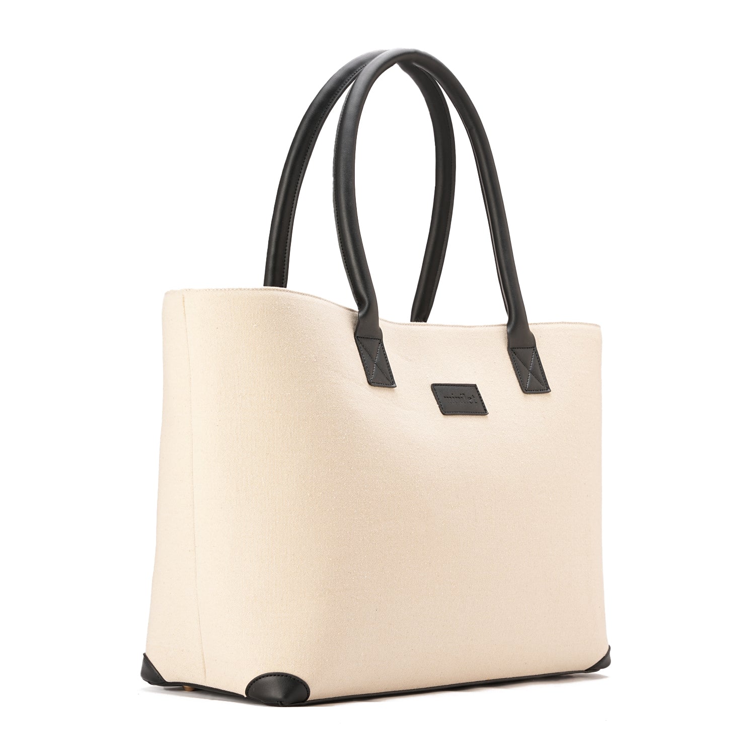 Black x Offwhite | Leather Canvas Bag