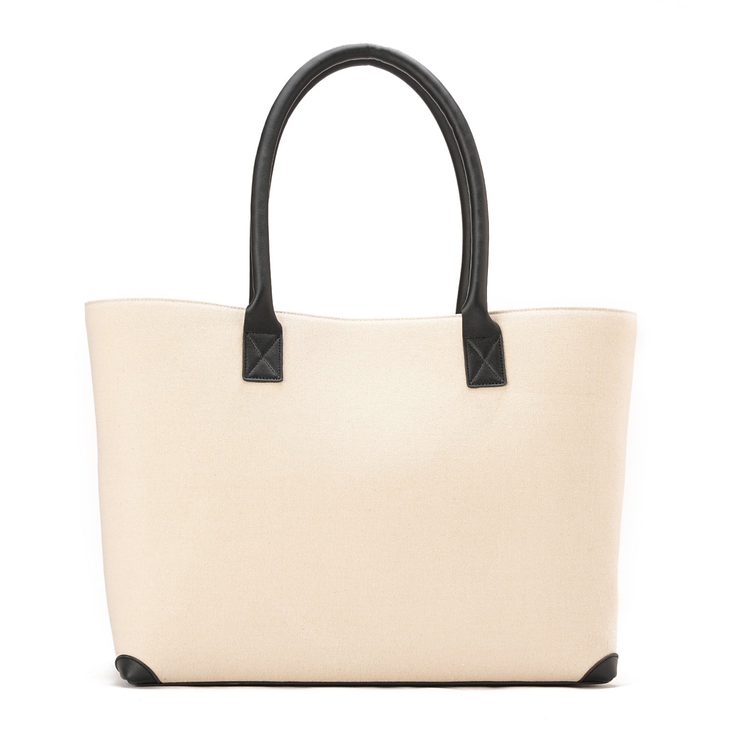Black x Offwhite | Leather Canvas Bag