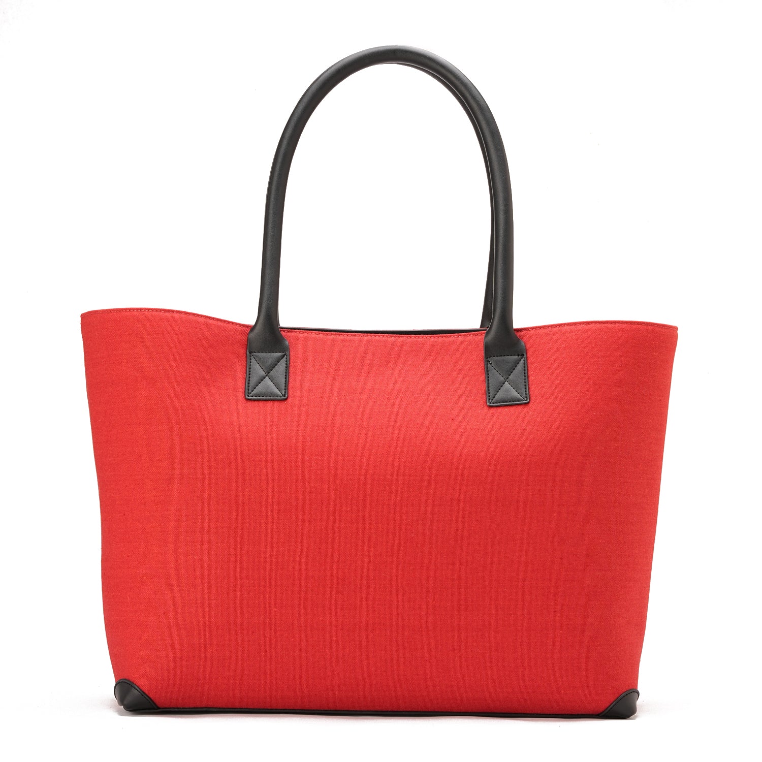 Black X Red | Leather Canvas Bag