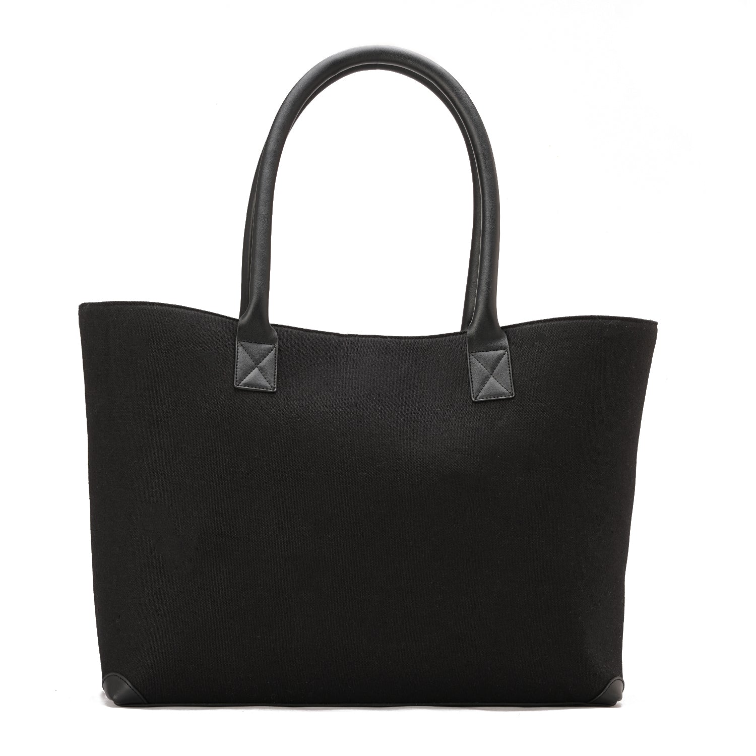 Black * Black | Leather Canvas Bag