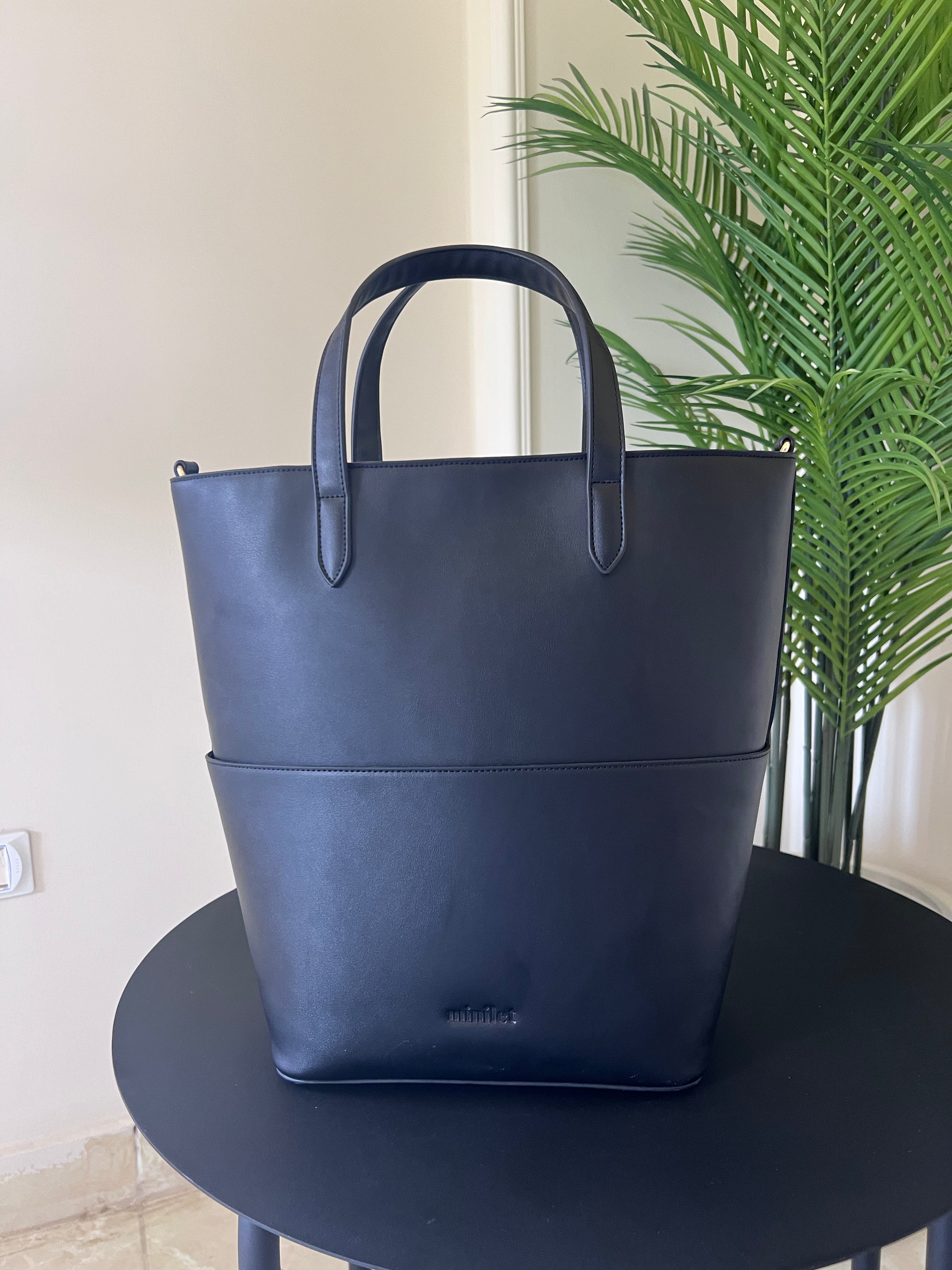 Black | Bucket Tote Bag (Zero Waste šæ)