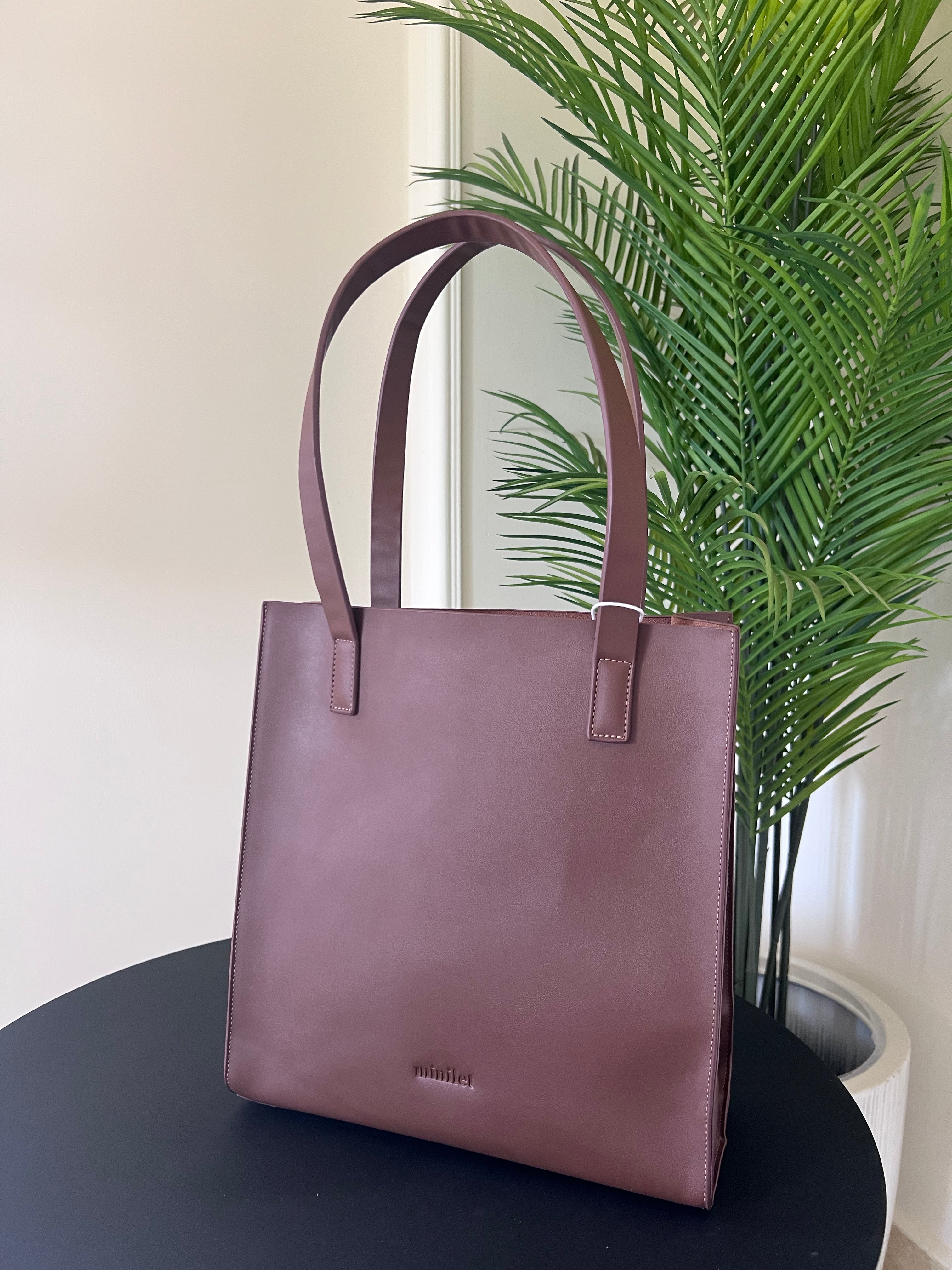 Dark Brown | Basic Tote (Zero Waste 🌿)