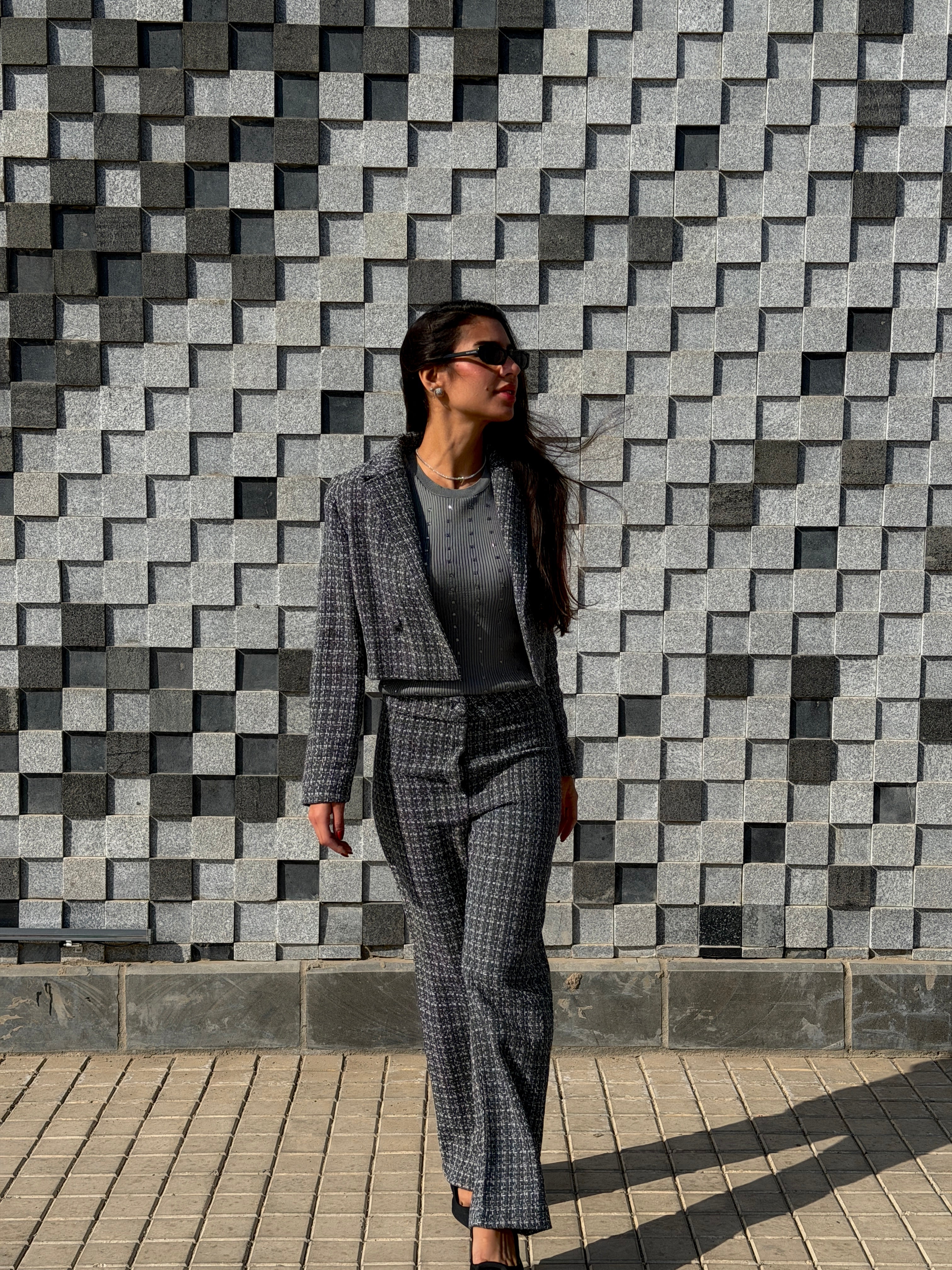 Tweed Blazer Set