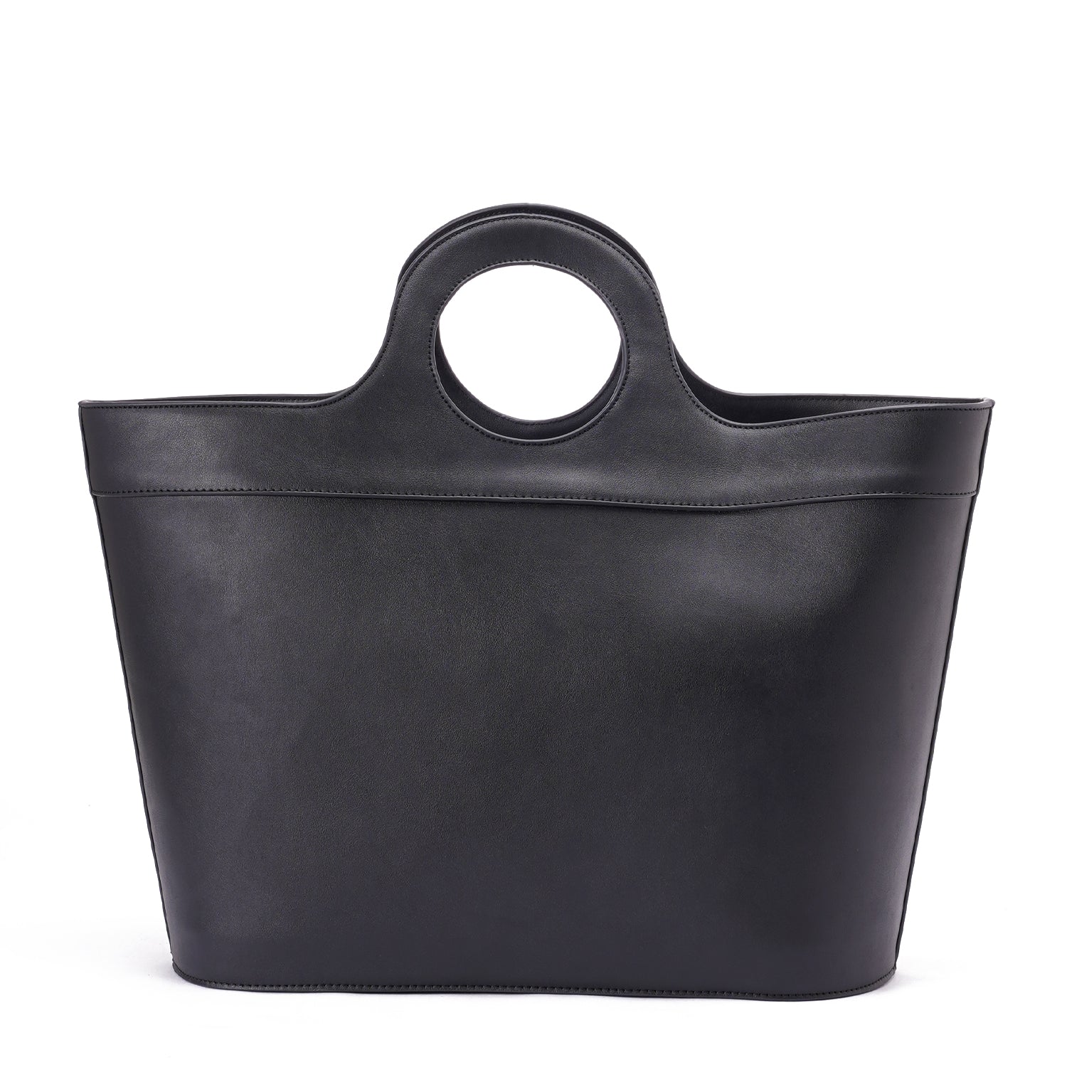 Black | Basket Leather Bag