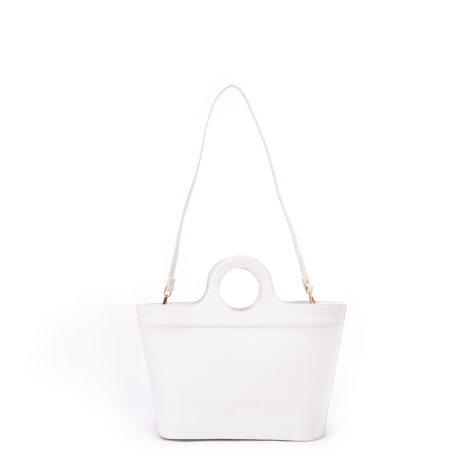 White | Basket Leather Bag