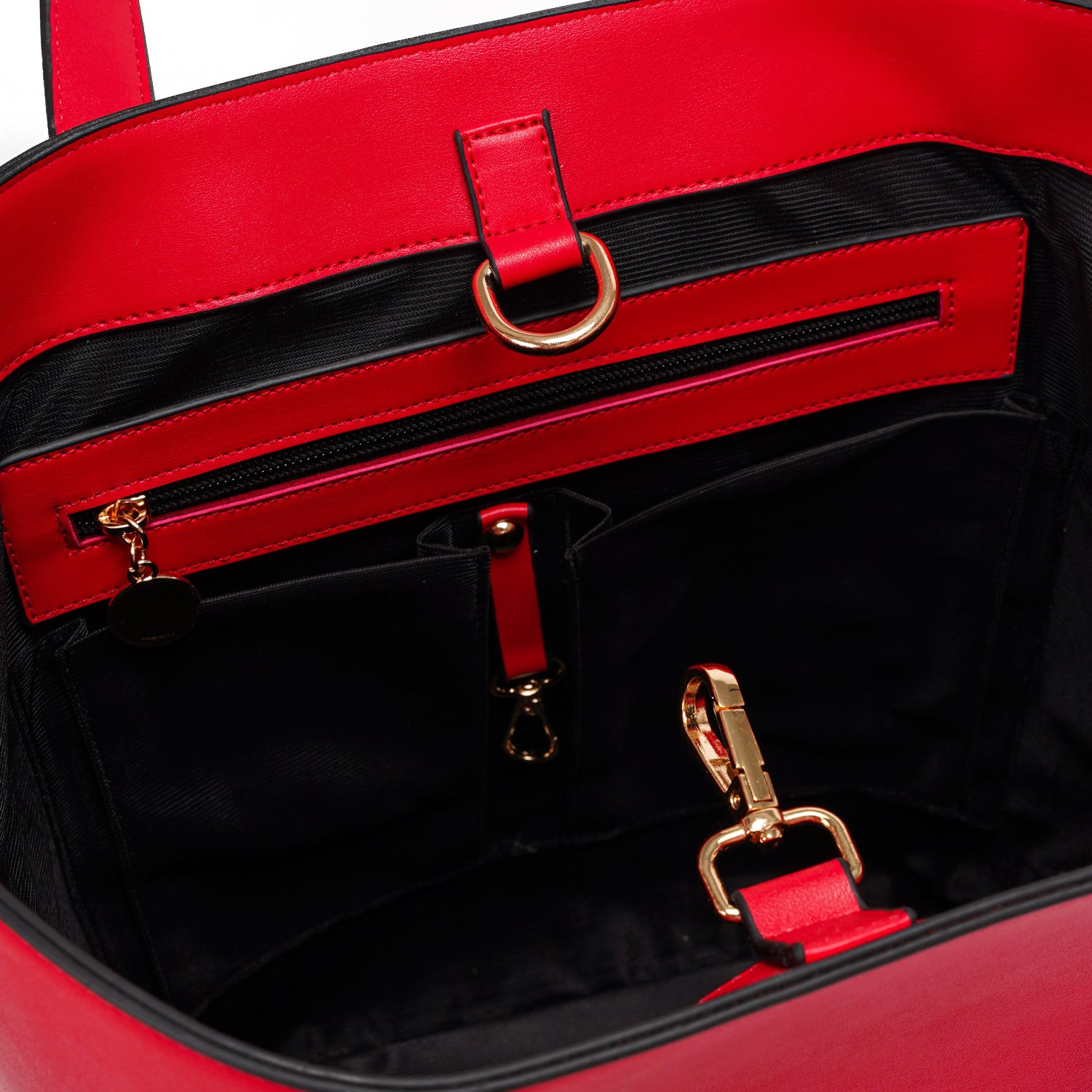 Red | Bucket Tote Bag