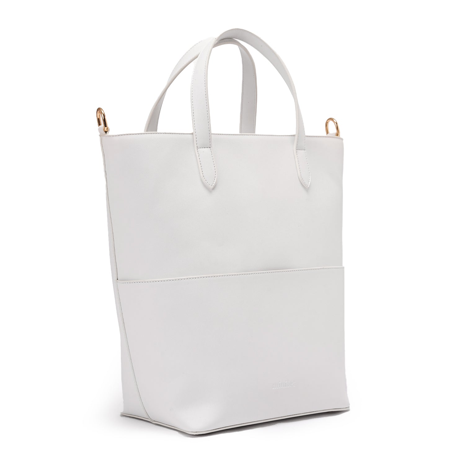 White | Bucket Tote Bag