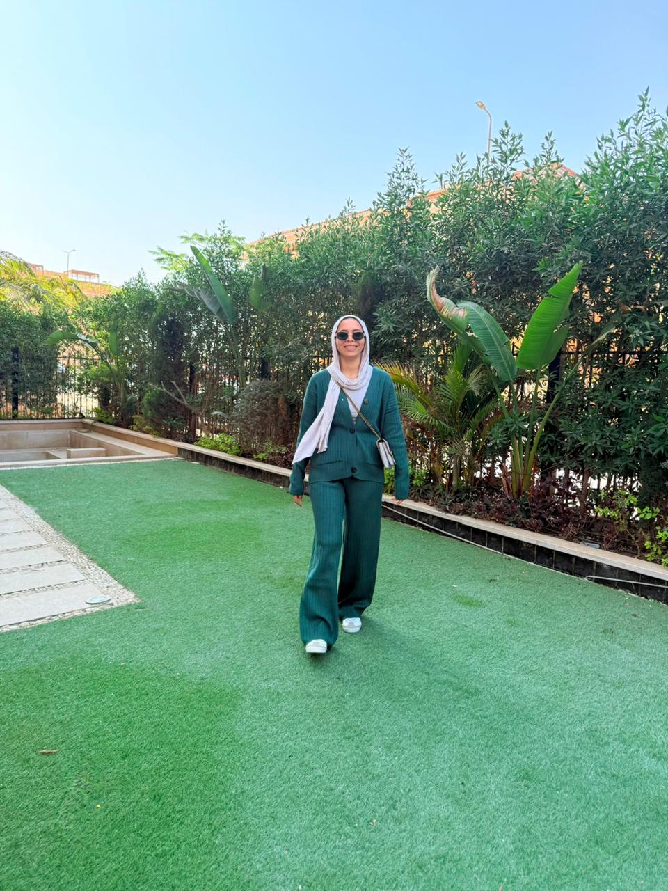 Green | Cardigan & Pants knit Set