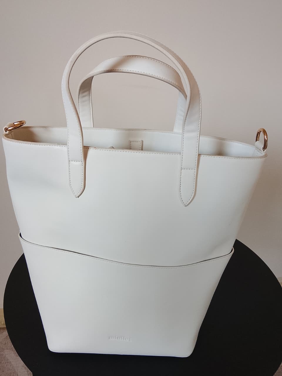 White | Bucket Tote Bag (Zero Waste 🌿)