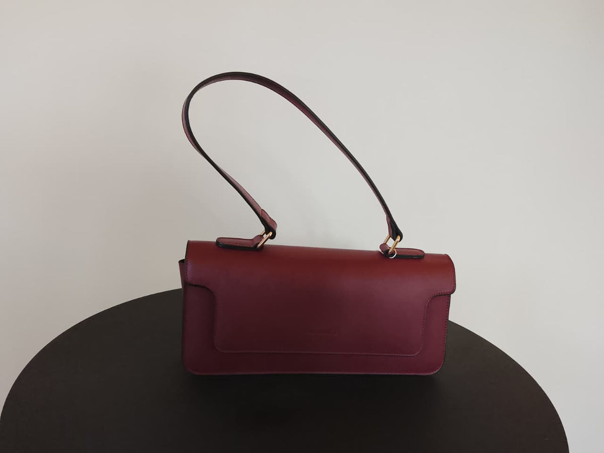 Burgundy | Shoulder Bag (Zero Waste 🌿)