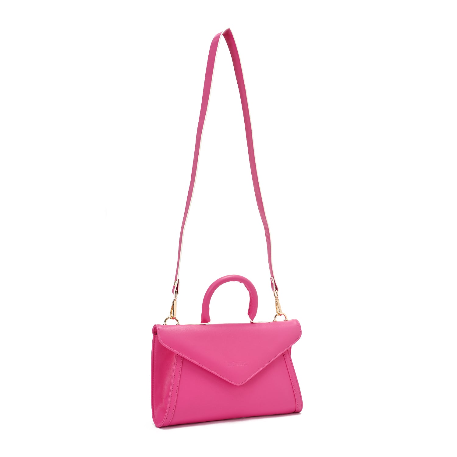 Fuschia | Leather Crossbody Bag