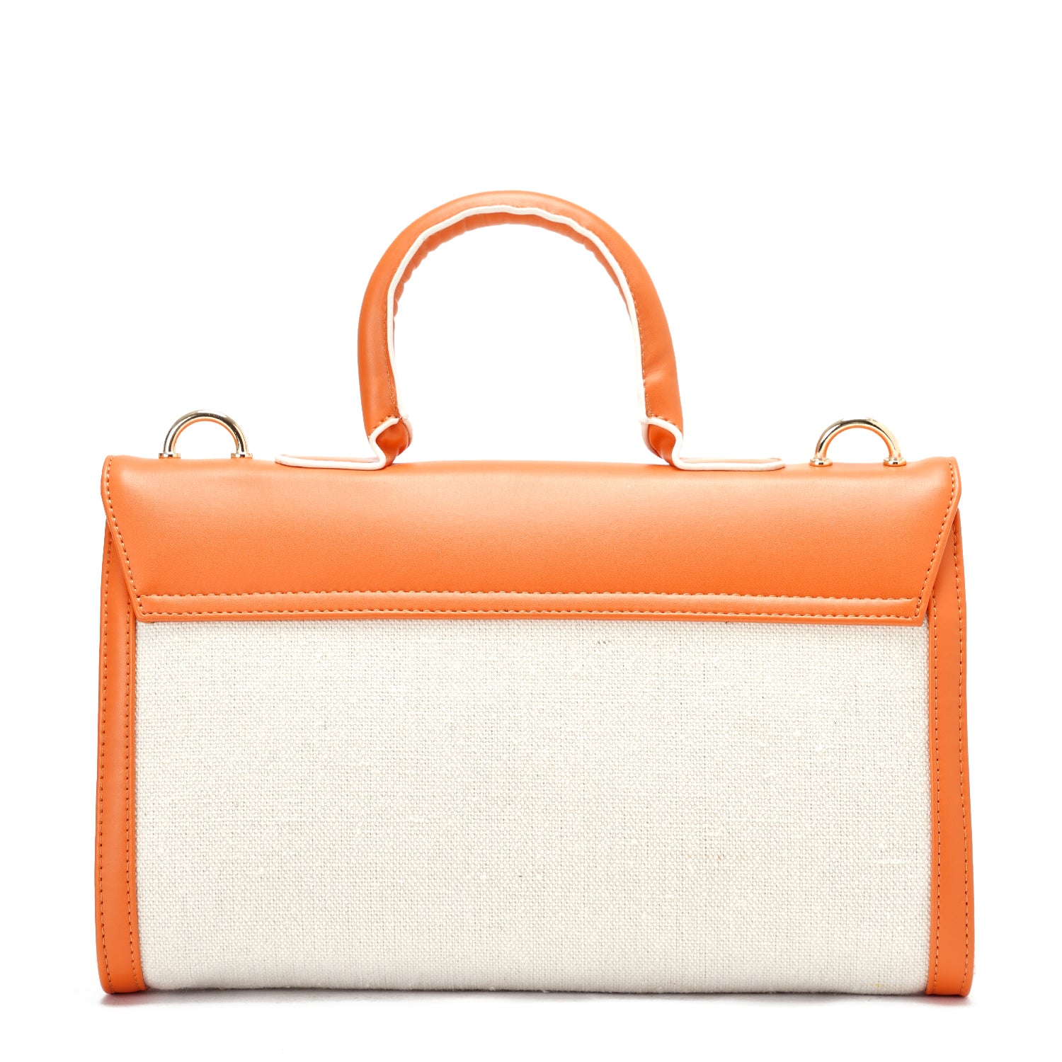 Orange x Offwhite | Leather & Canvas Crossbody Bag