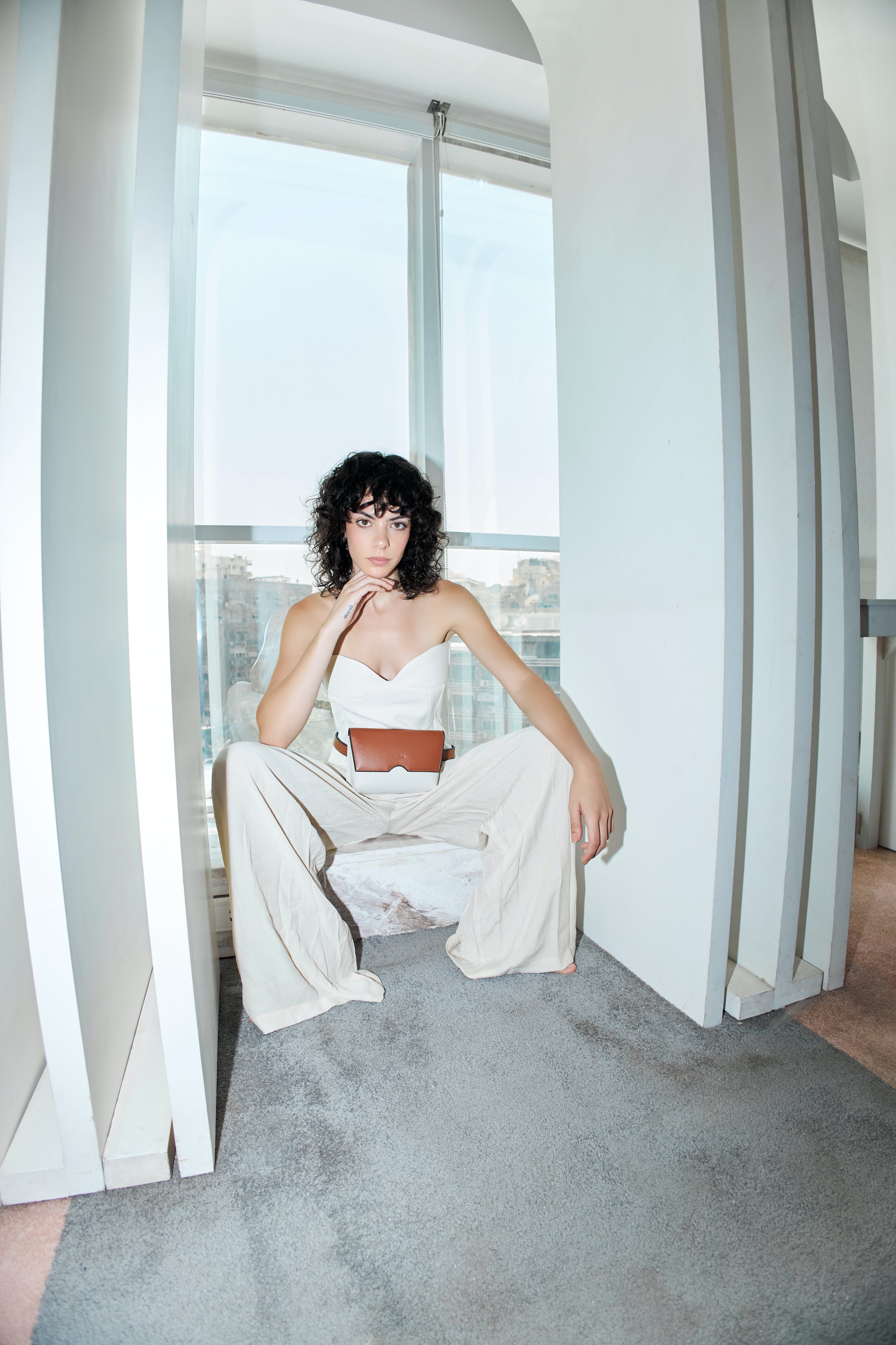 Leather x Canvas Belt Bag