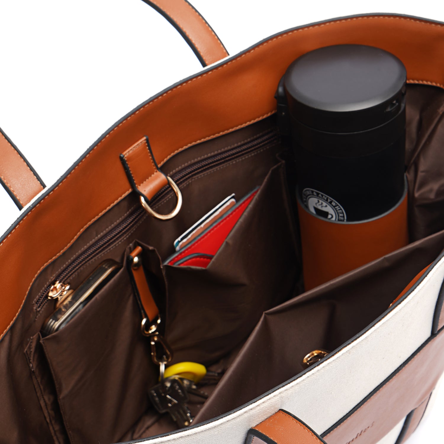 Off White | Leather x Canvas Tote