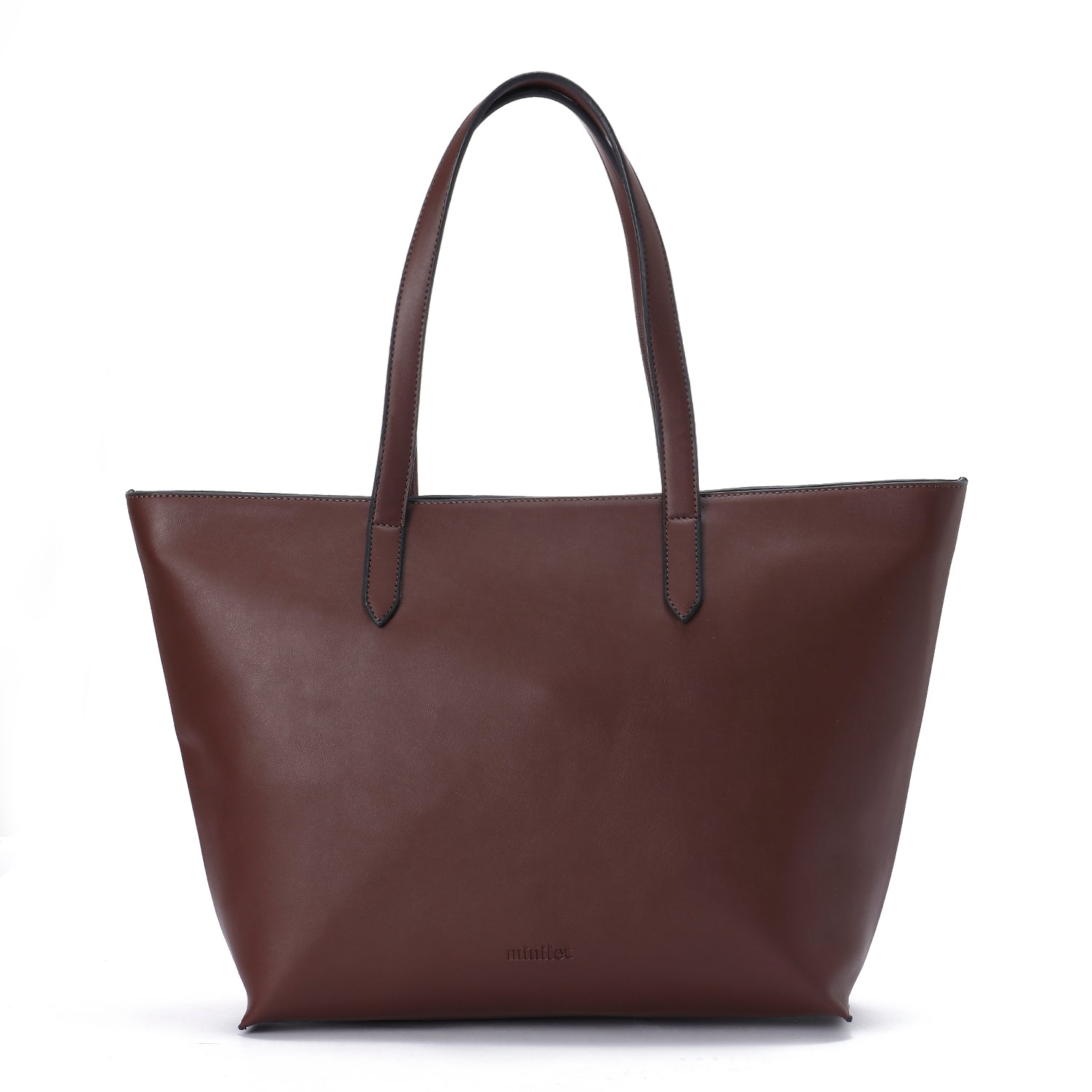 Dark Brown | Zipper Classic Tote