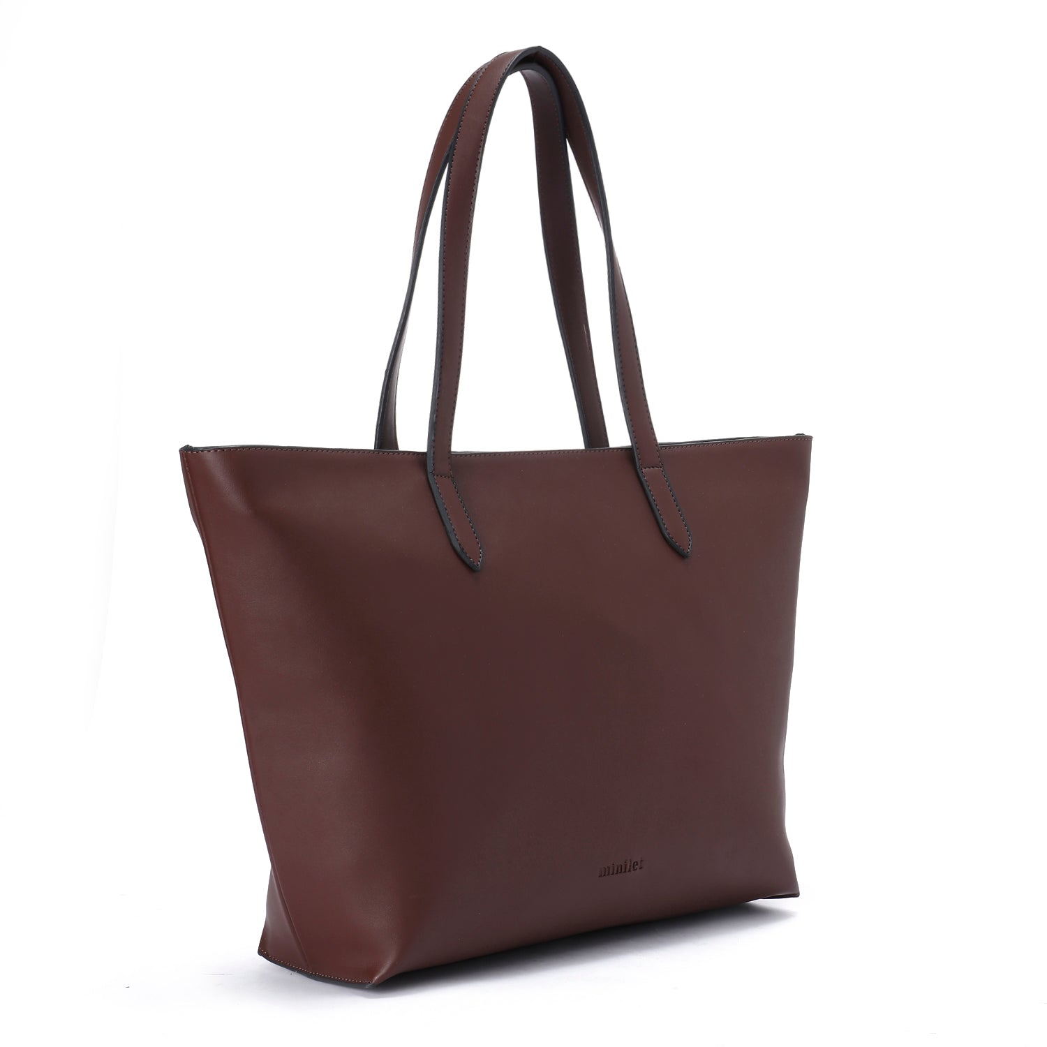 Dark Brown | Zipper Classic Tote