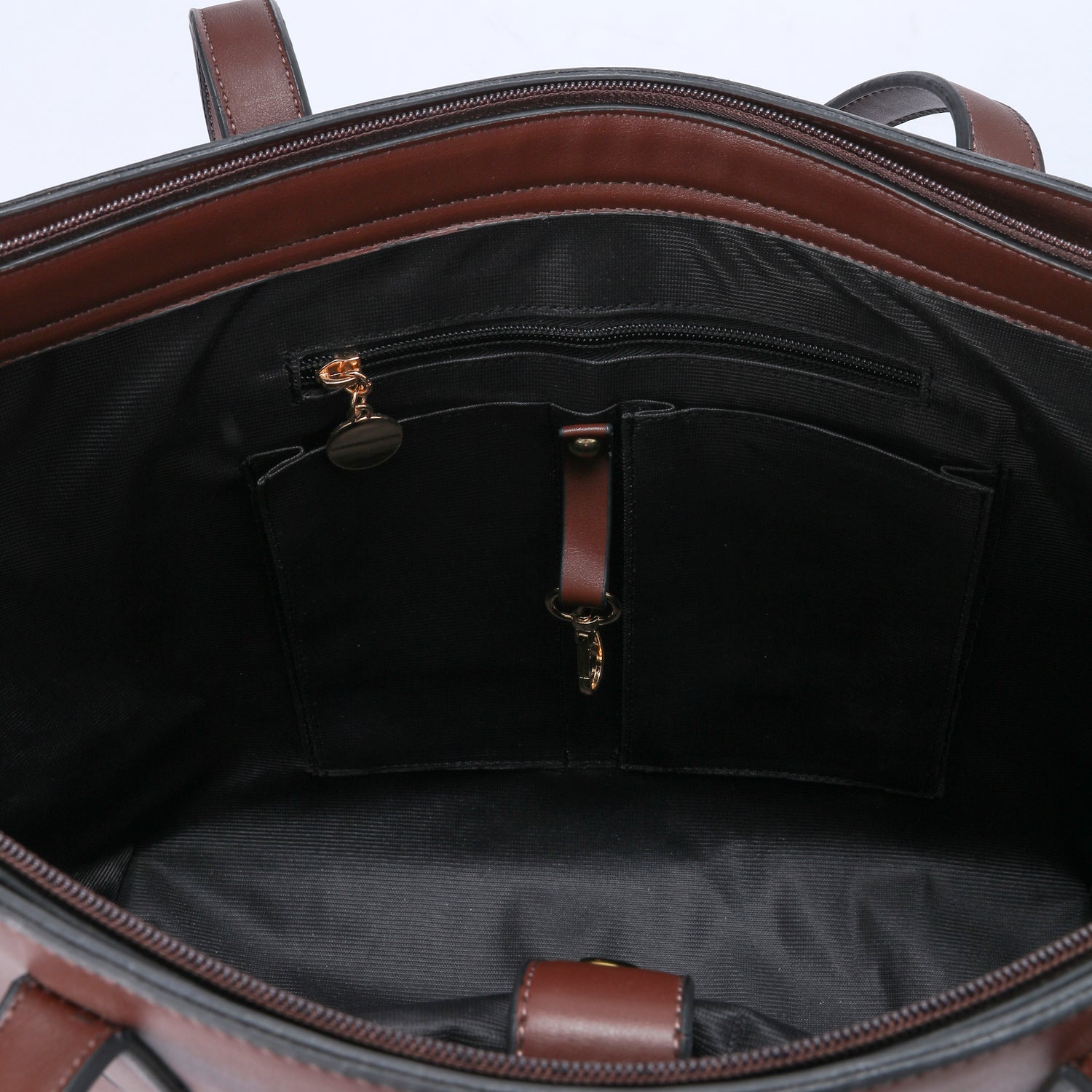 Dark Brown | Zipper Classic Tote