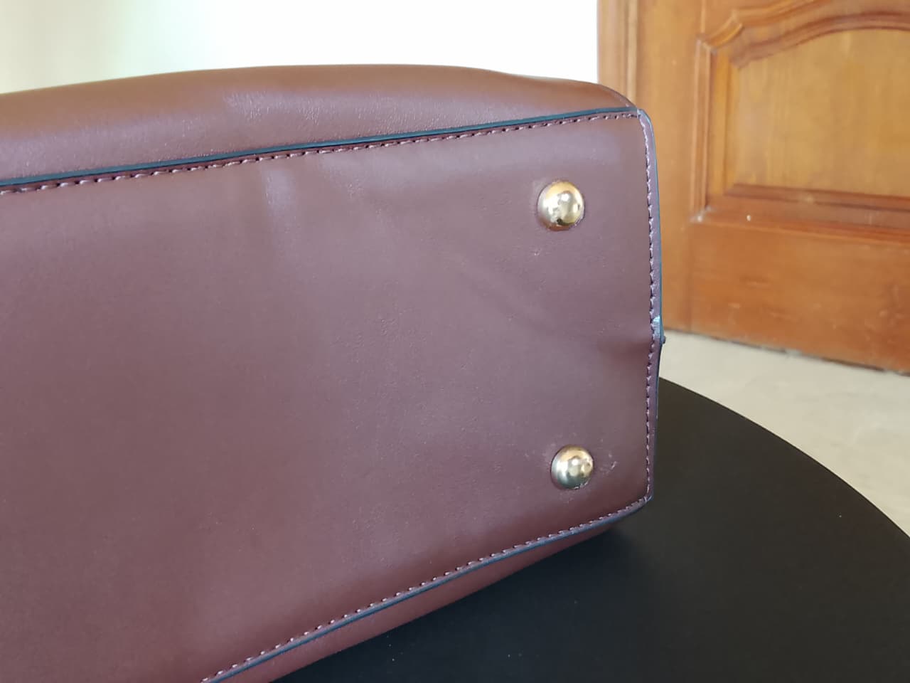 Dark Brown| Large Basic Tote With a Zipper(Zero Waste 🌿)