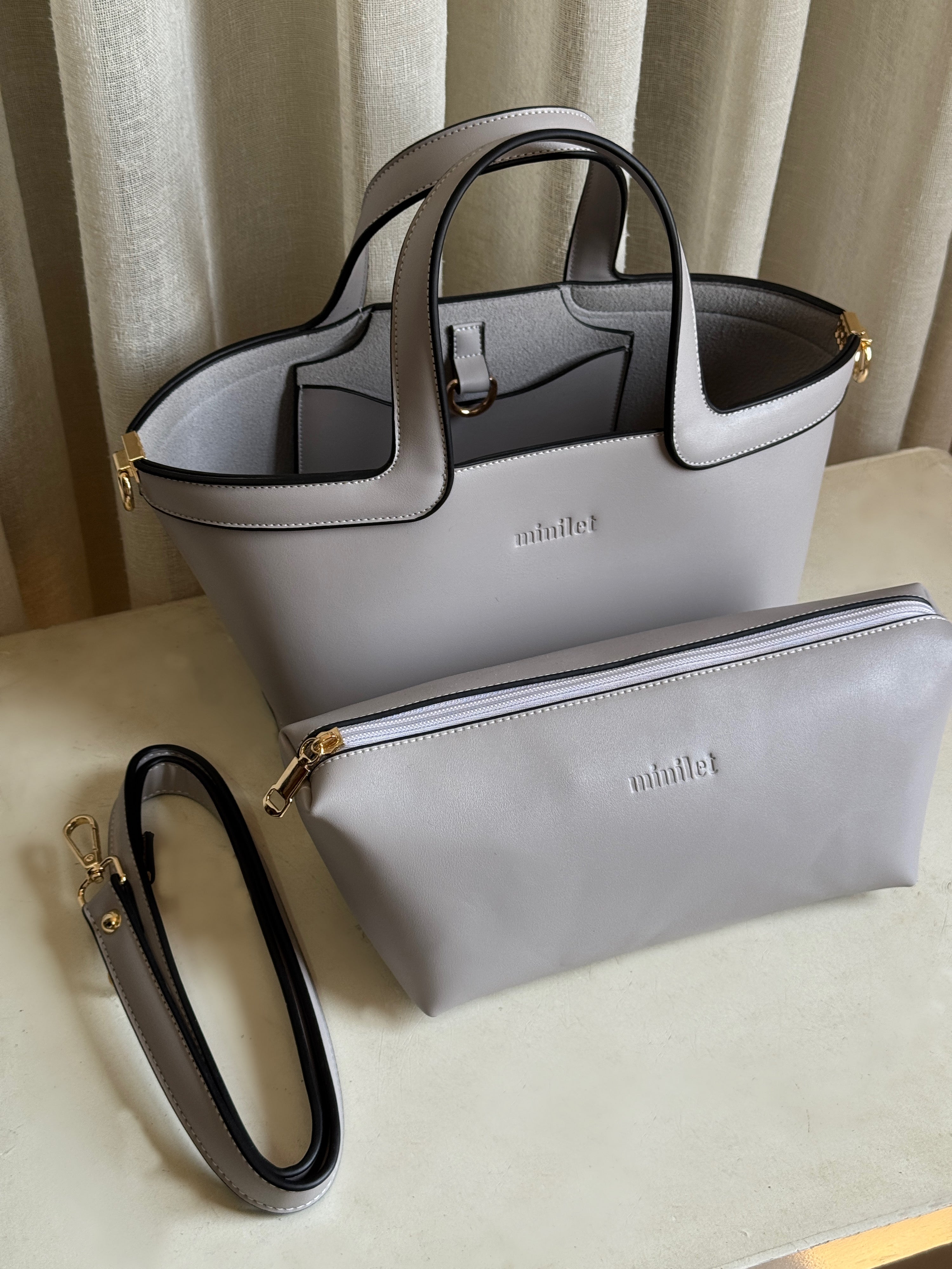 Grey | mini bag in bag (New⚡️)