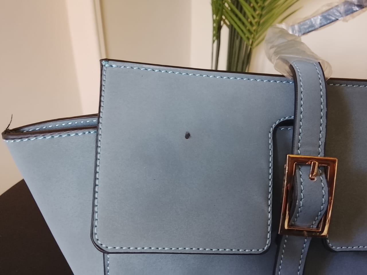 Blue| Suede Shoulder Bag (Zero Waste 🌿)