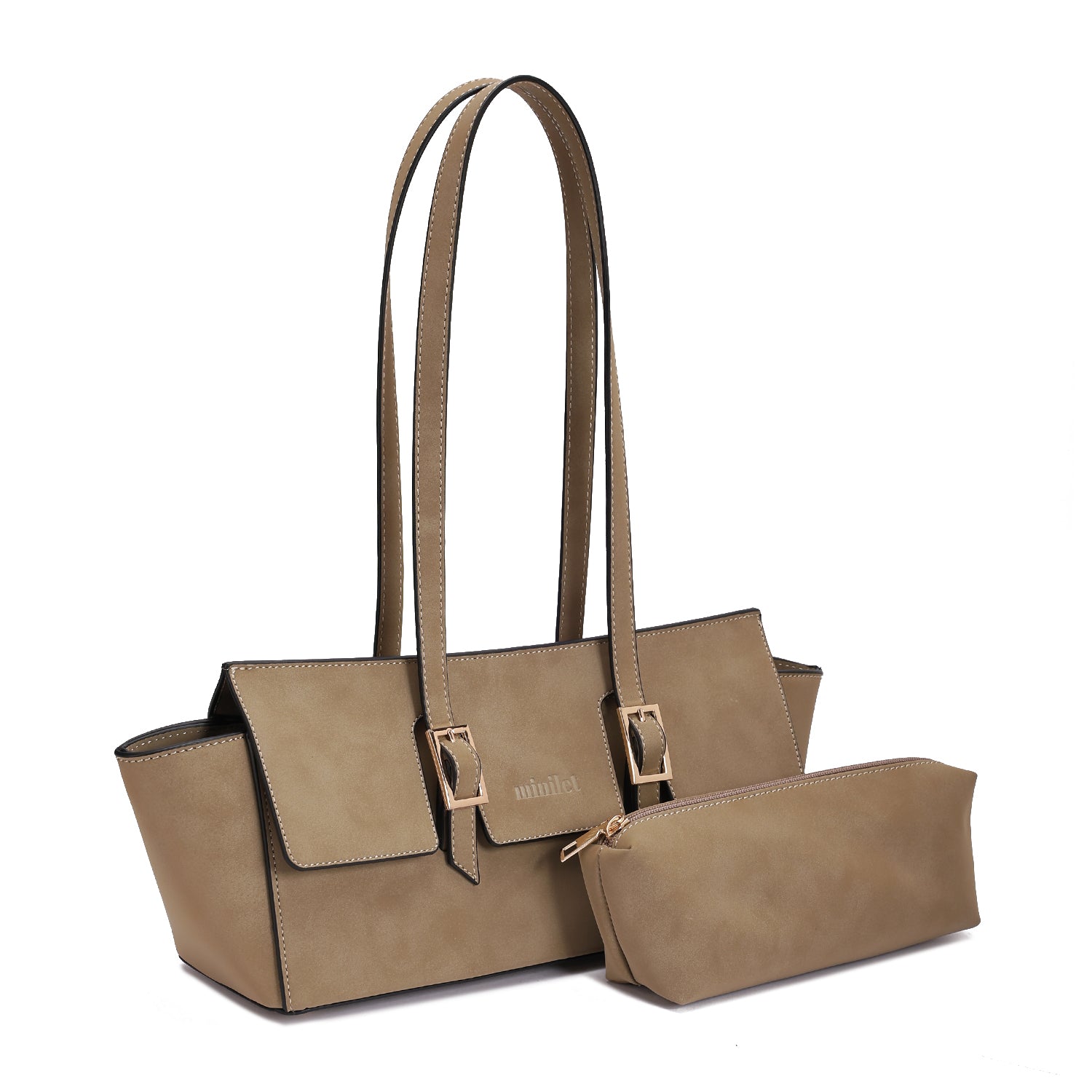 Suede Shoulder Bag in Bag