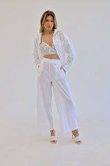 White | Linen Pants