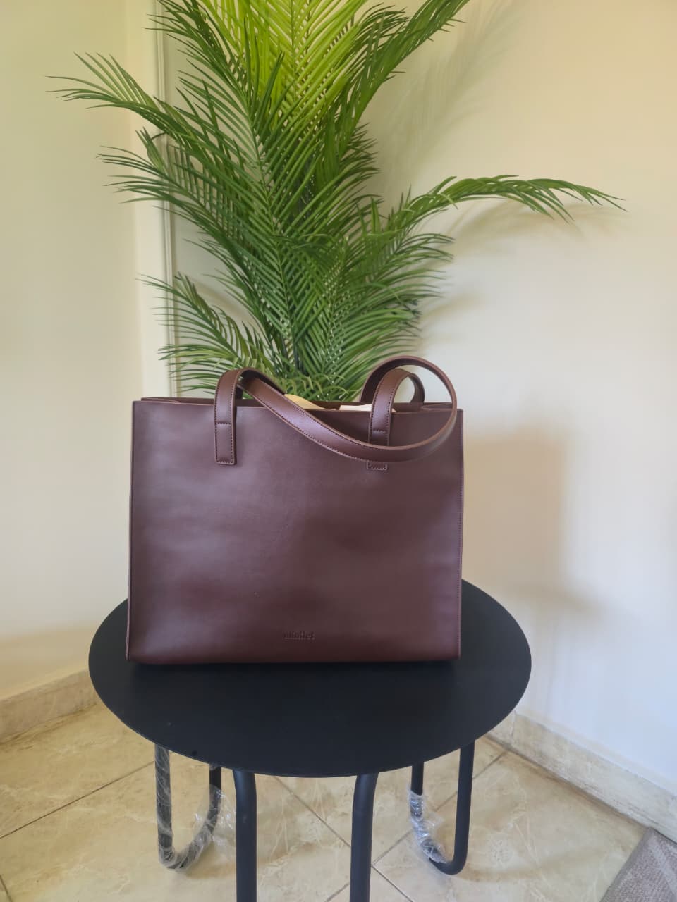 Dark Brown | Large Basic Tote(Zero Waste 🌿)