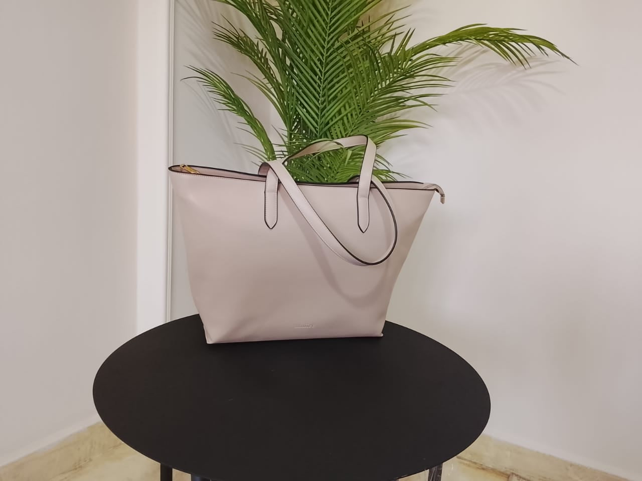 Beige | Zipper Classic Tote (Zero Waste 🌿)